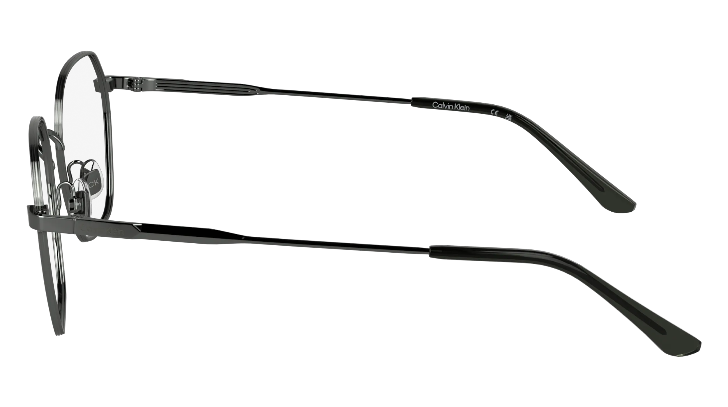 Calvin Klein CK25103 009 Montature da vista Metallo Canna di fucile Squadrata Normale - immagine 3