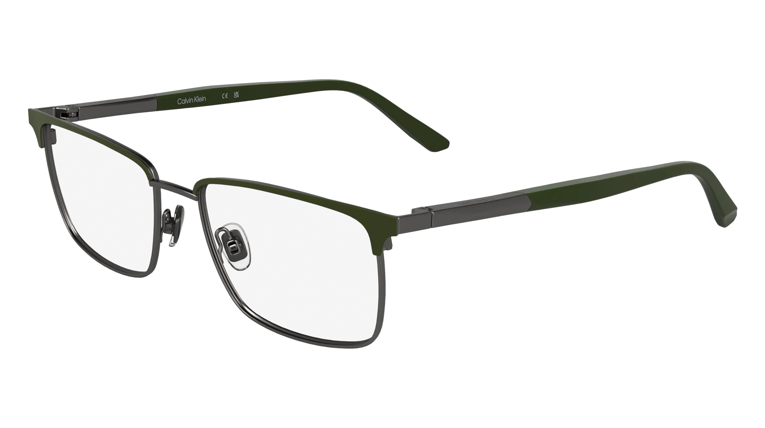 Calvin Klein CK25106 330 Montature da vista Metallo Verde Squadrata Normale - immagine 1
