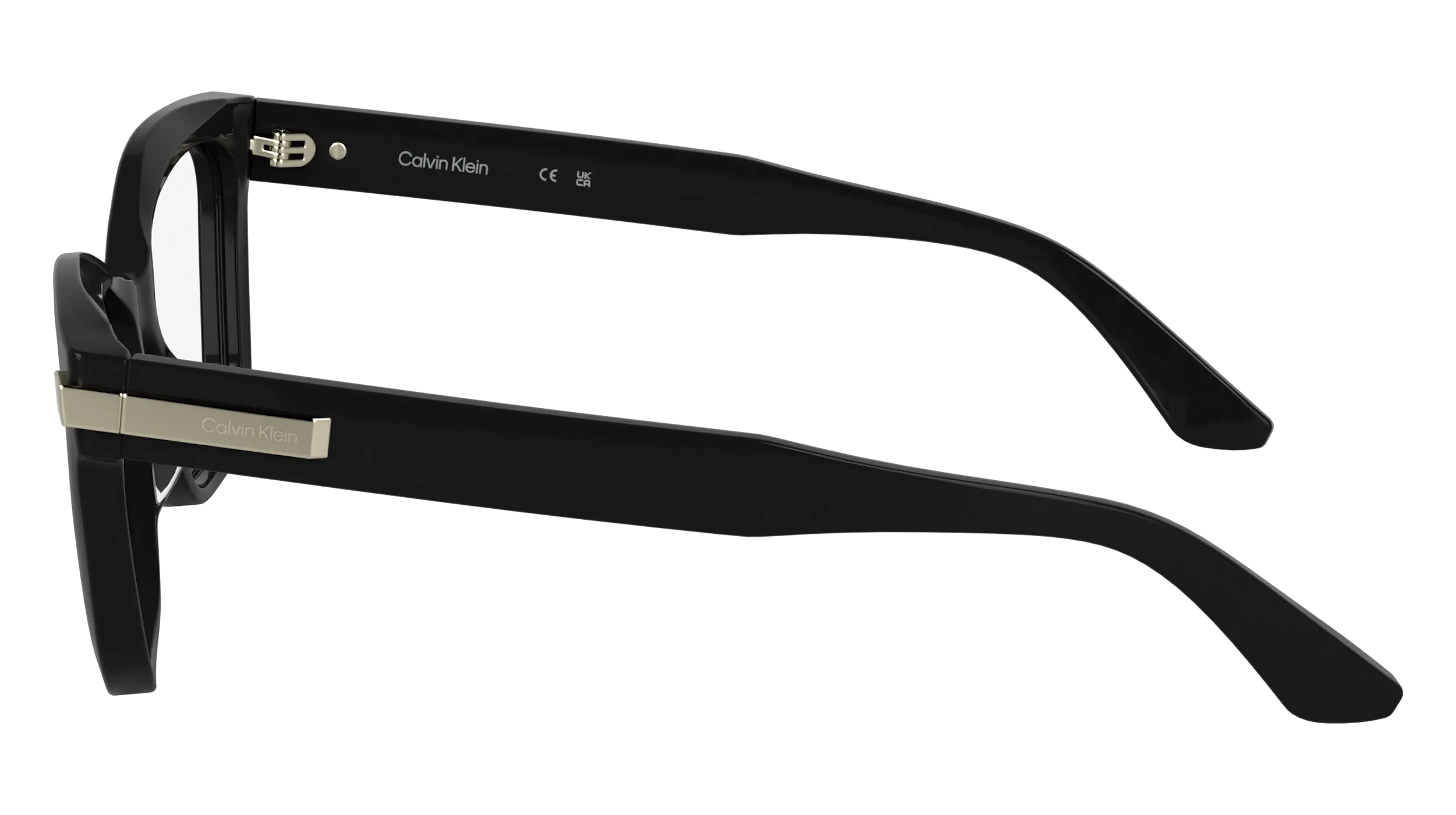 Calvin Klein CK25513 001 Montature da vista Acetato Nero Cat Eye Normale - immagine 3