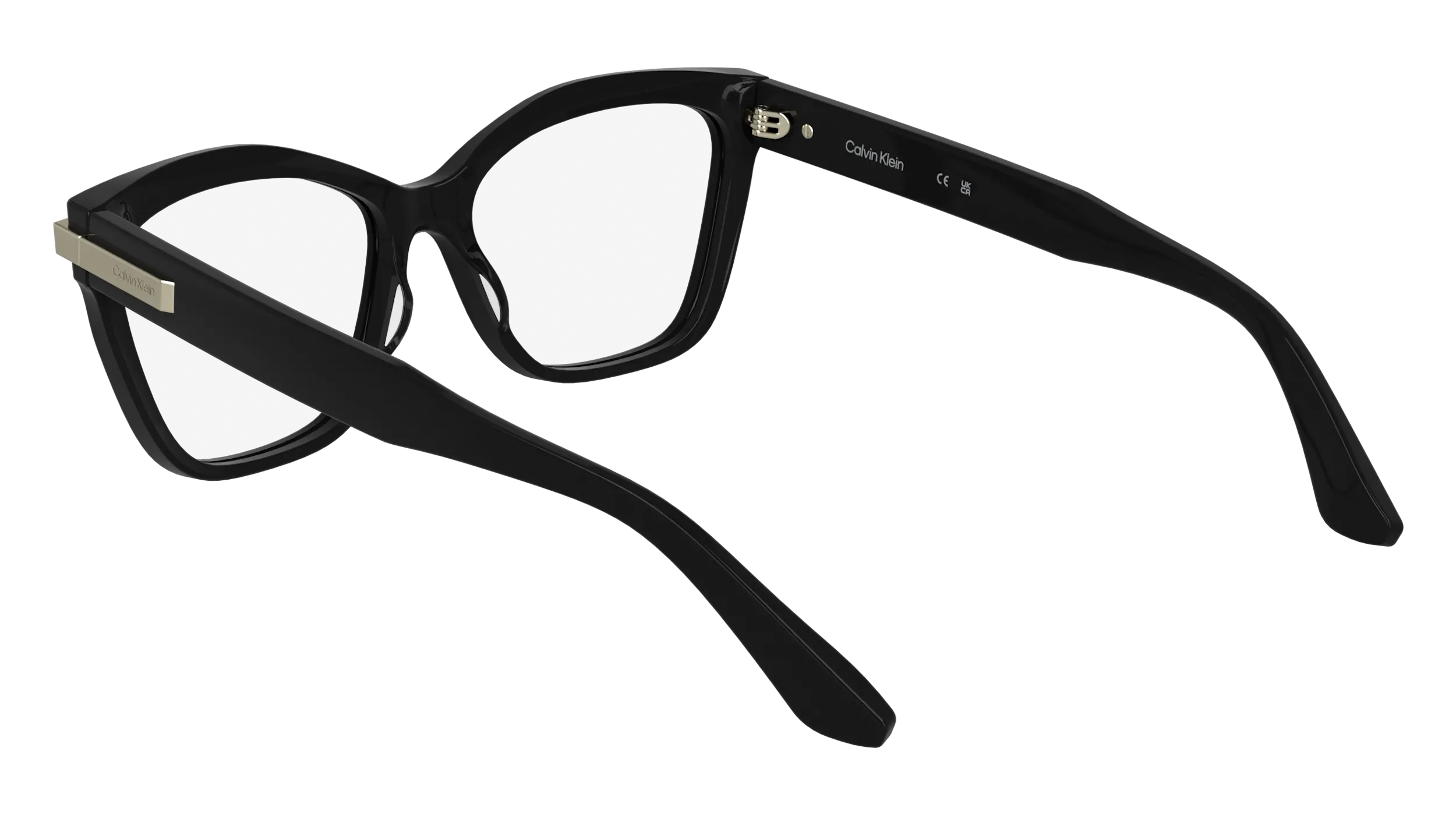 Calvin Klein CK25513 001 Montature da vista Acetato Nero Cat Eye Normale - immagine 4