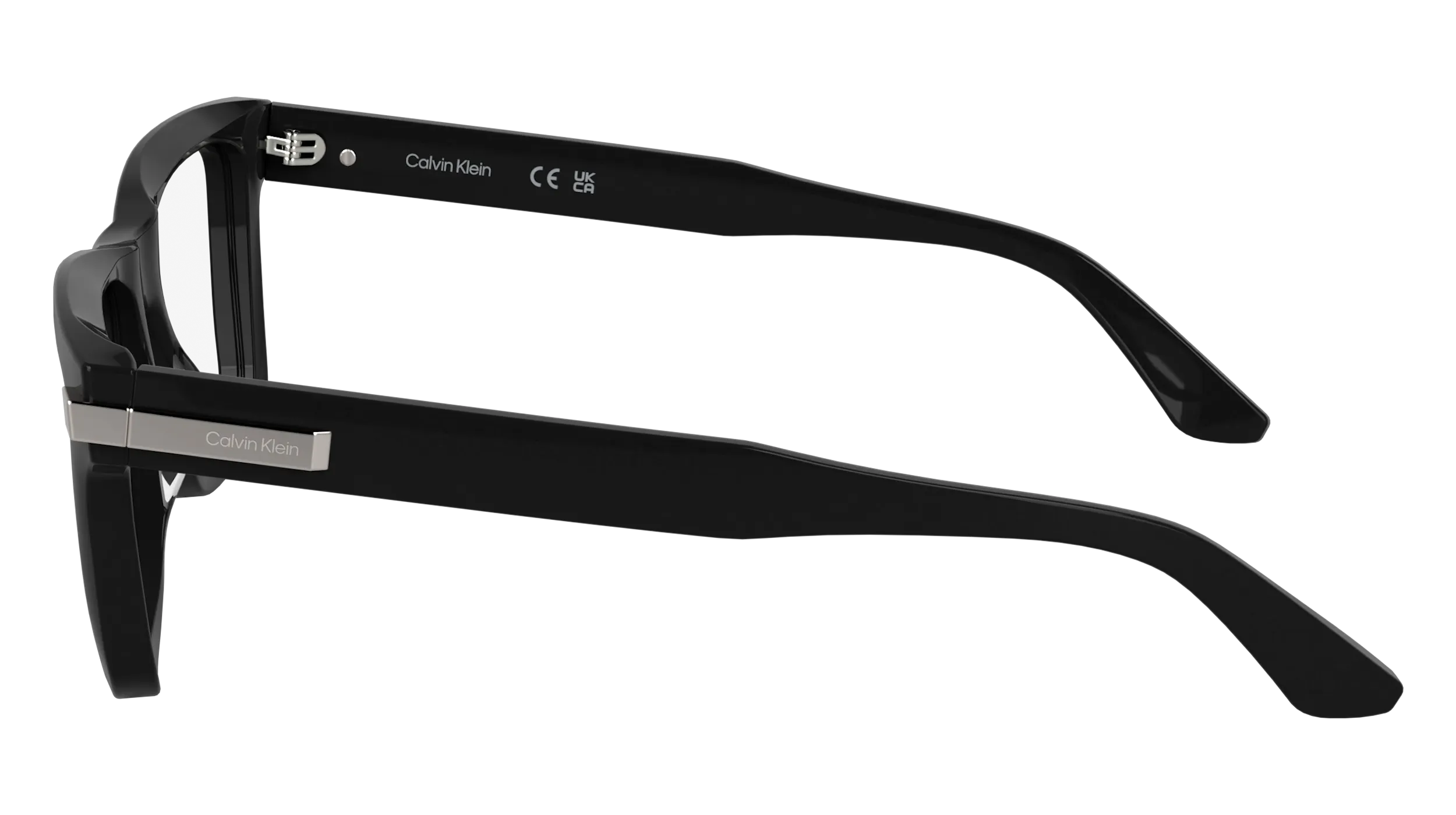 Calvin Klein CK25514 001 Montature da vista Acetato Nero Squadrata Normale - immagine 3