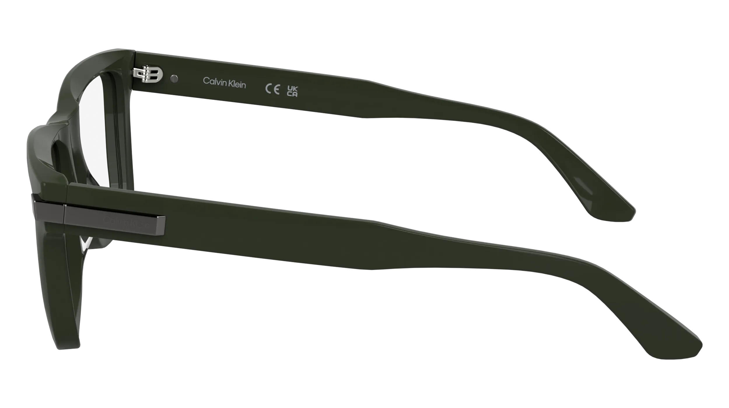 Calvin Klein CK25514 330 Montature da vista Acetato Verde Squadrata Normale - immagine 3