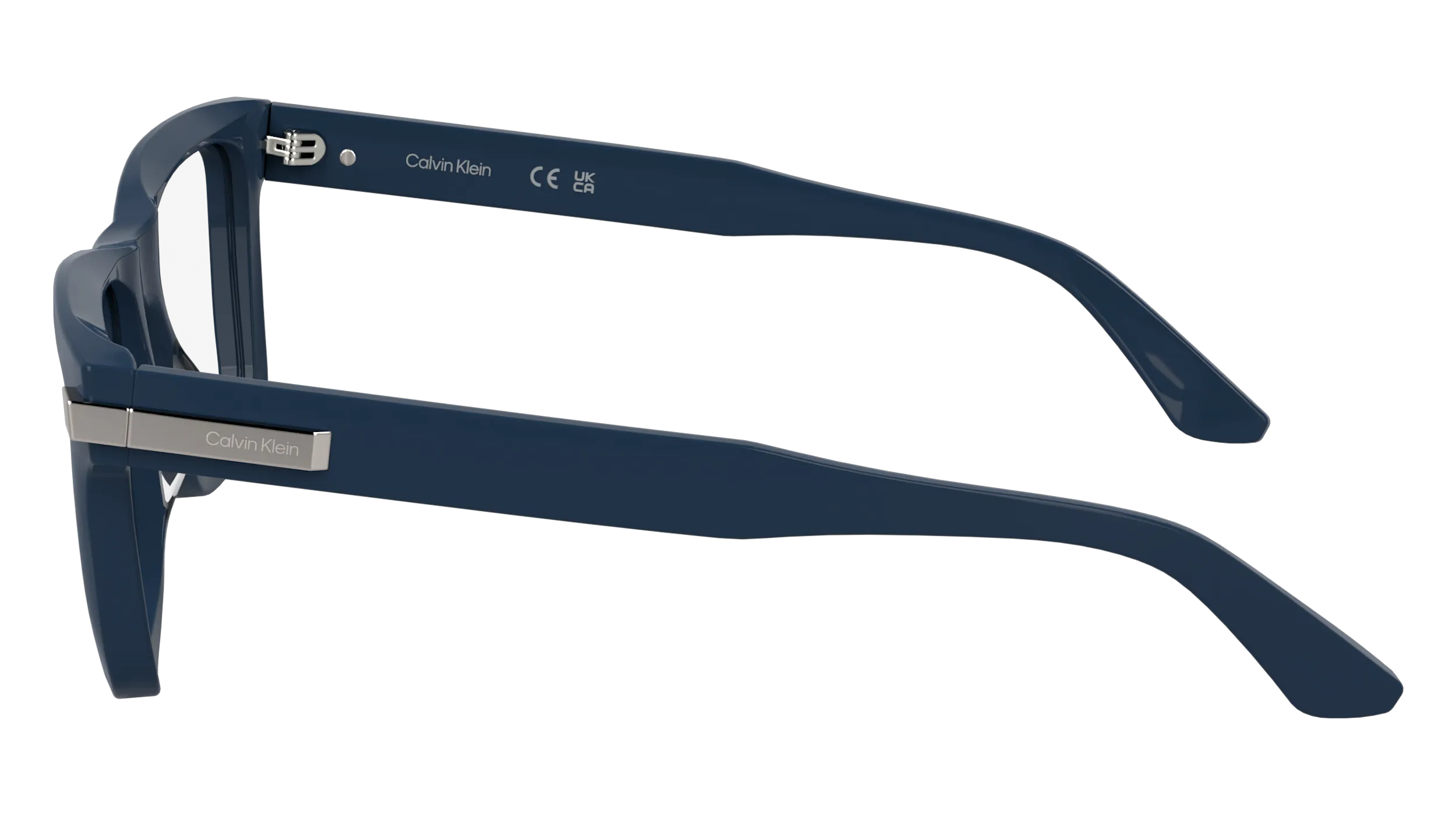 Calvin Klein CK25514 400 Montature da vista Acetato Blu Squadrata Normale - immagine 3