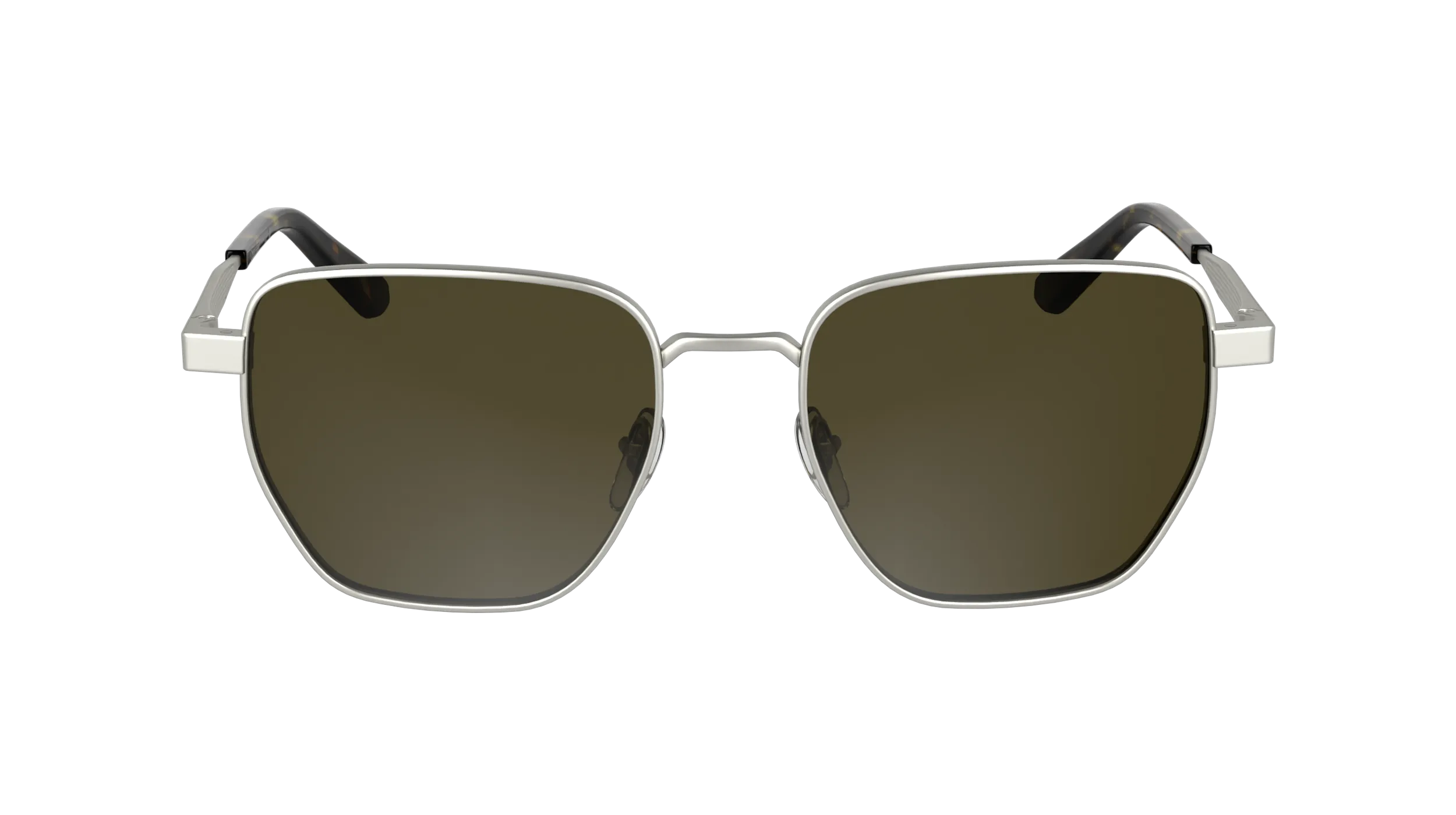 Calvin Klein CK25100S 045 Occhiali da sole Metallo Argento Squadrata Normale - immagine 2
