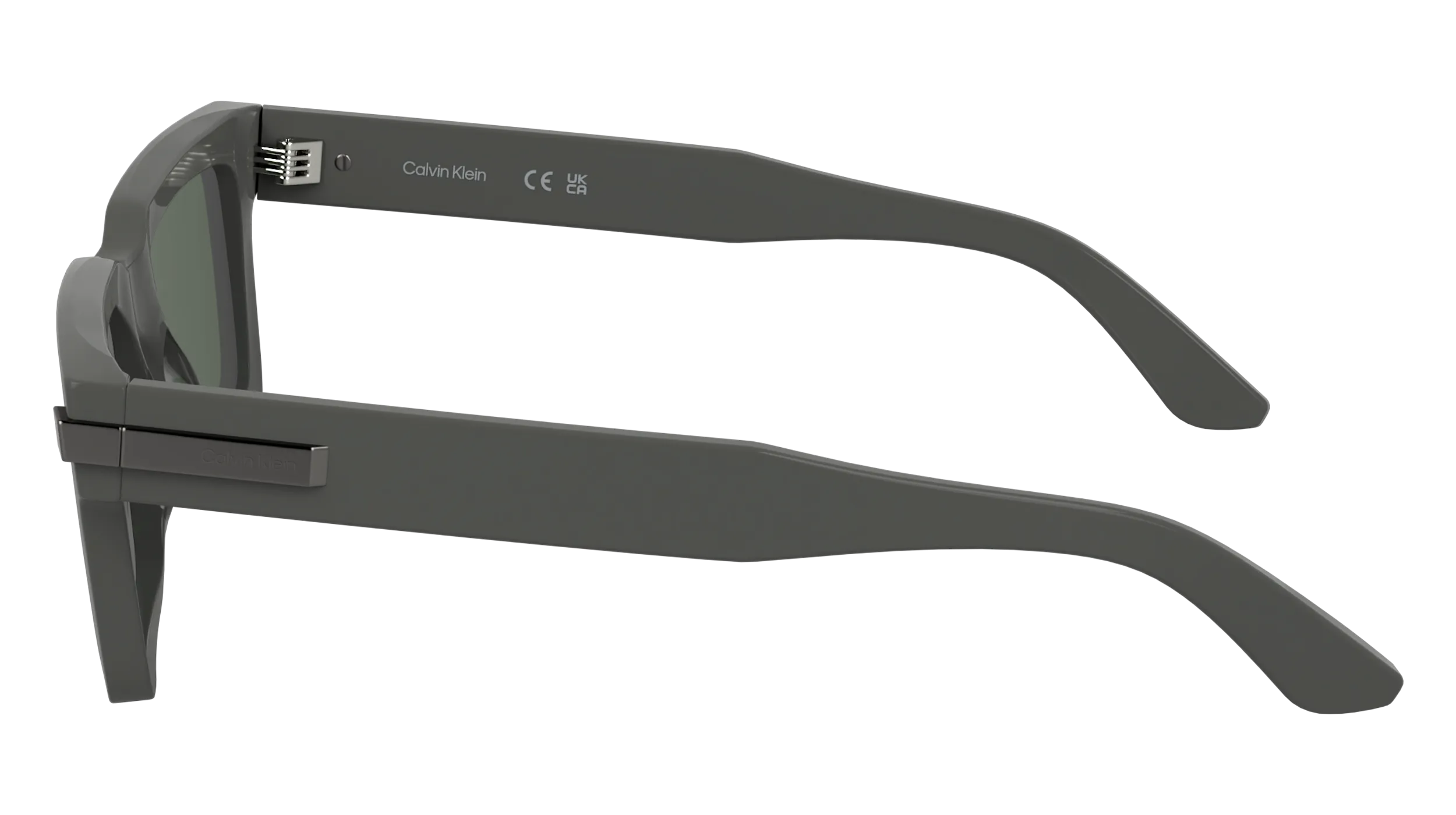 Calvin Klein CK25503S 035 Occhiali da sole Acetato Grigio Squadrata Normale - immagine 3