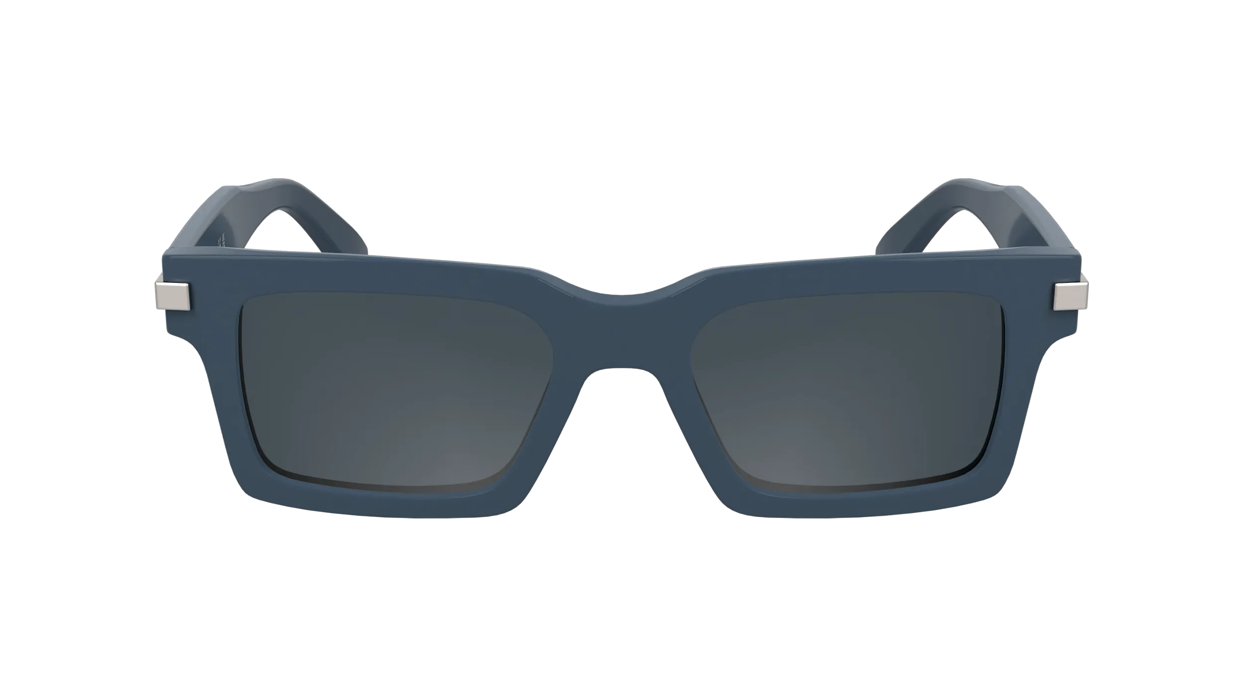 Calvin Klein CK25503S 435 Occhiali da sole Acetato Blu Squadrata Normale - immagine 2