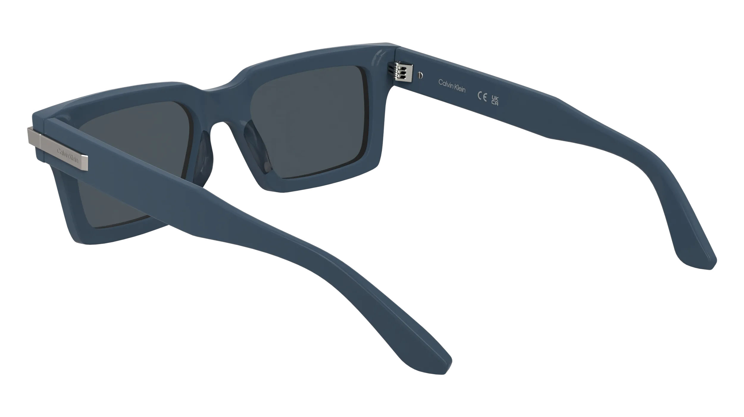 Calvin Klein CK25503S 435 Occhiali da sole Acetato Blu Squadrata Normale - immagine 4