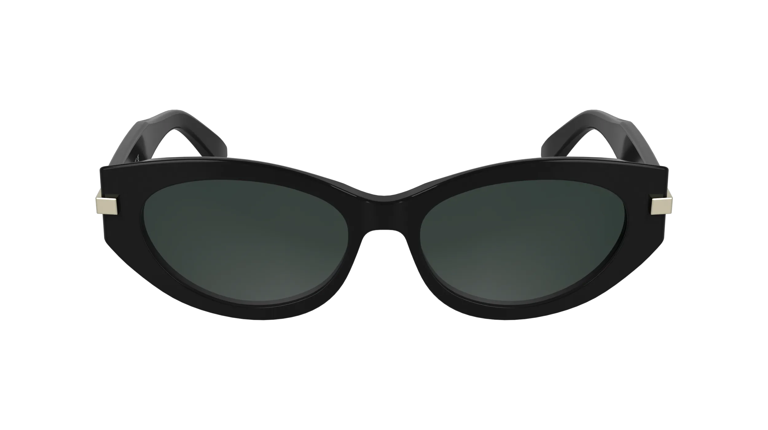 Calvin Klein CK25502S 001 Occhiali da sole Acetato Nero Cat Eye Normale - immagine 2