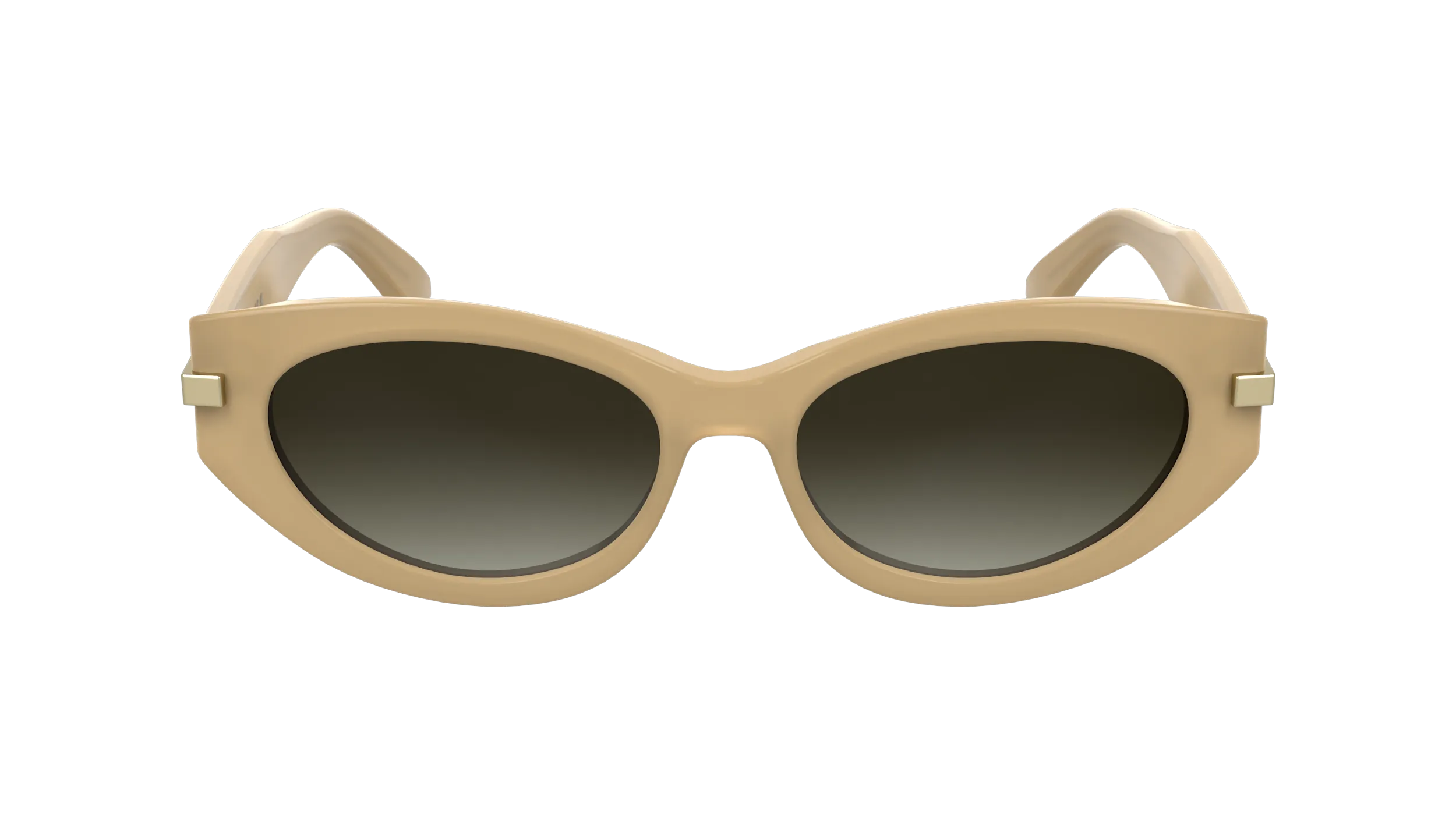 Calvin Klein CK25502S 209 Occhiali da sole Acetato Beige Cat Eye Normale - immagine 2