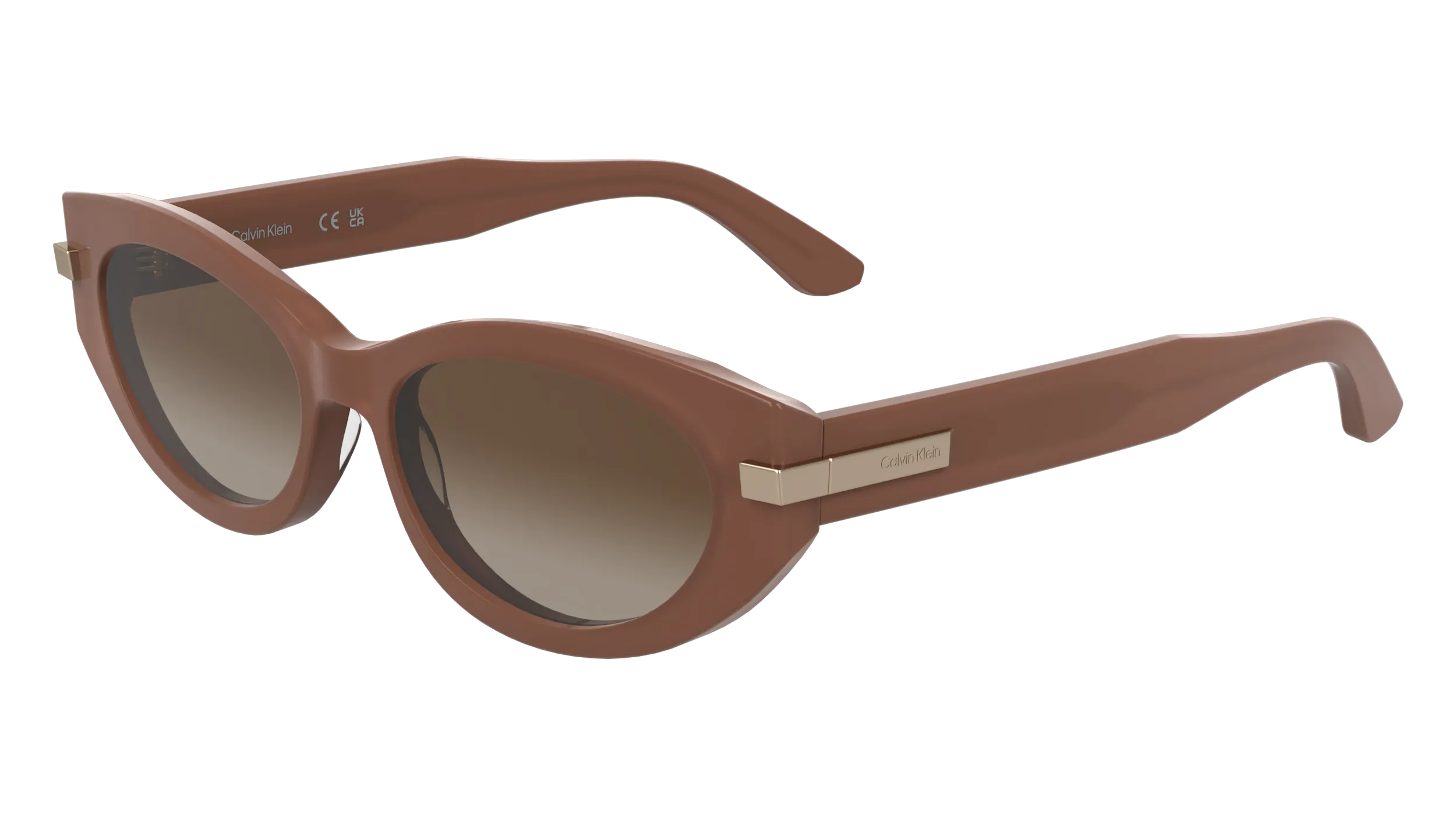 Calvin Klein CK25502S 601 Occhiali da sole Acetato Cat Eye Normale - immagine 1