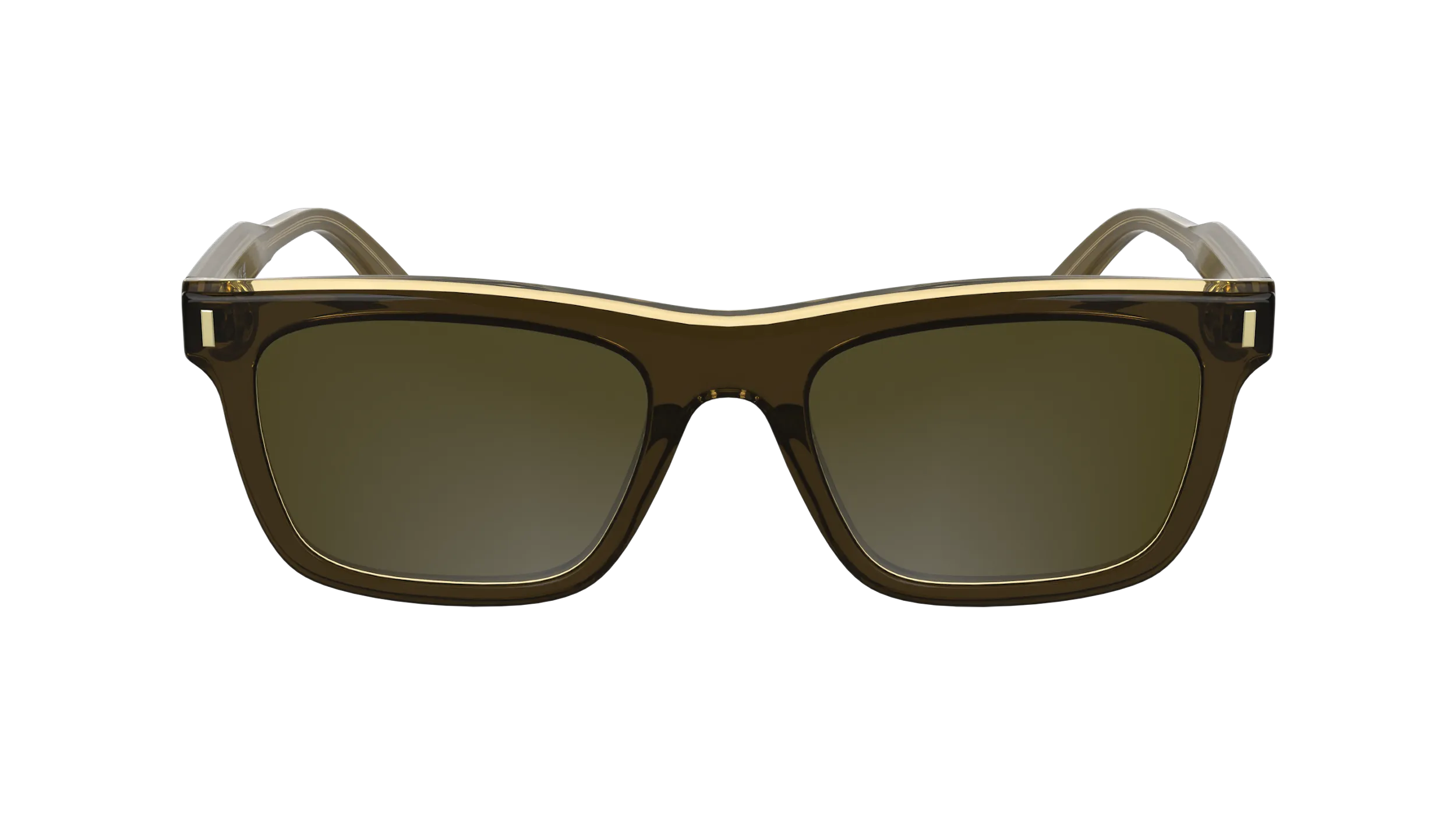 Calvin Klein CK25506S 200 Occhiali da sole Acetato Marrone Squadrata Normale - immagine 2