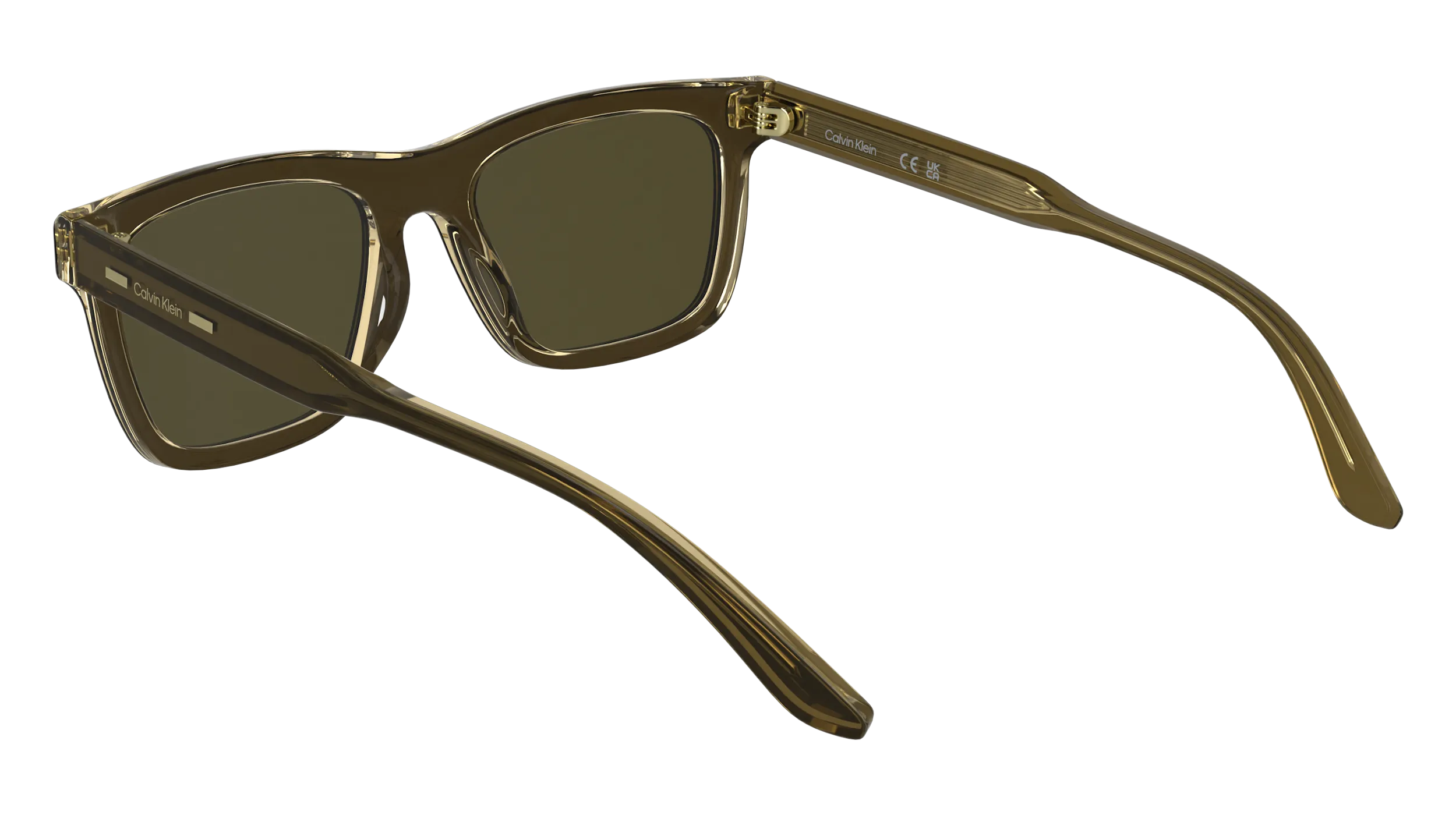 Calvin Klein CK25506S 200 Occhiali da sole Acetato Marrone Squadrata Normale - immagine 4