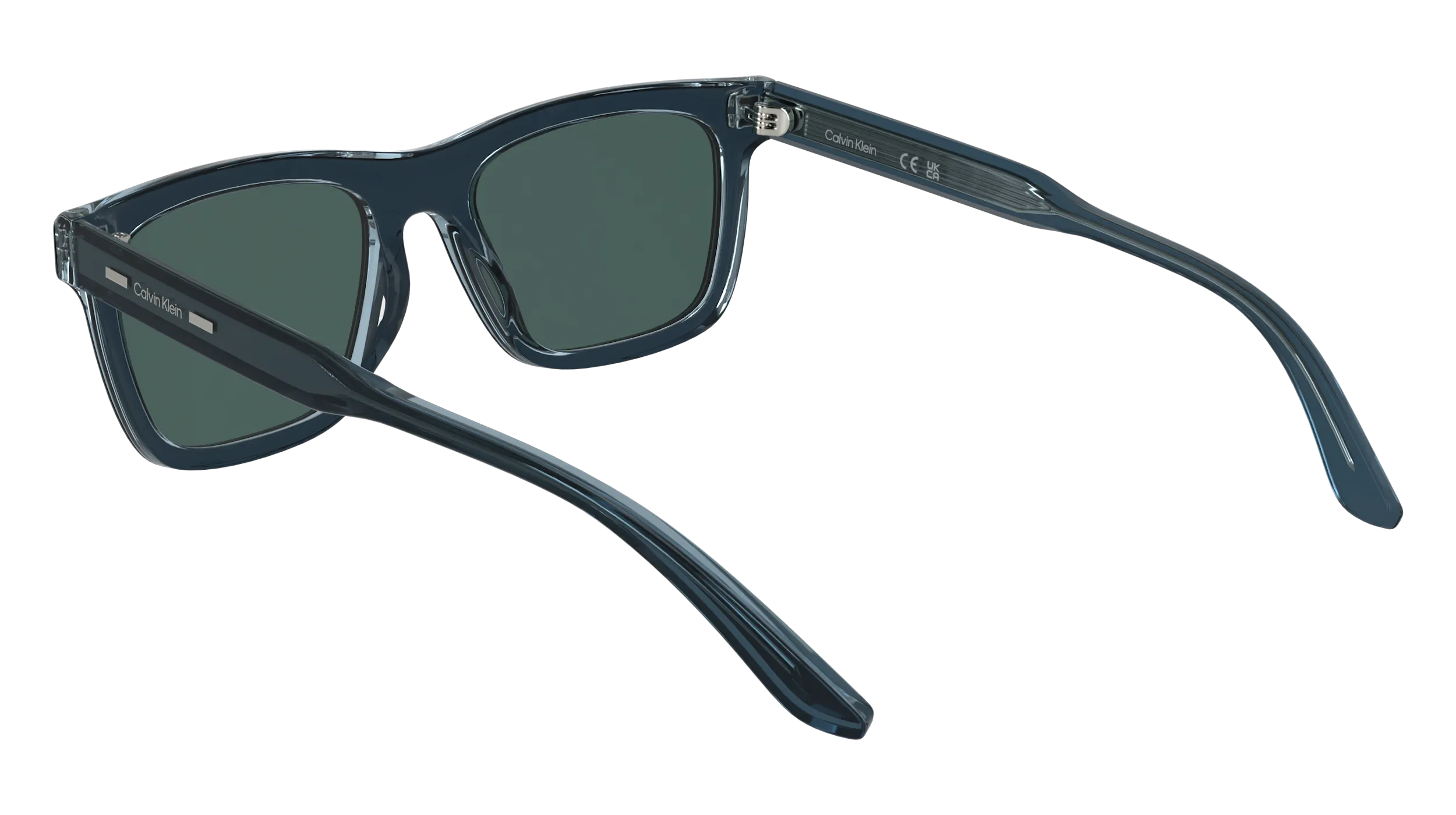 Calvin Klein CK25506S 400 Occhiali da sole Acetato Blu Squadrata Normale - immagine 4