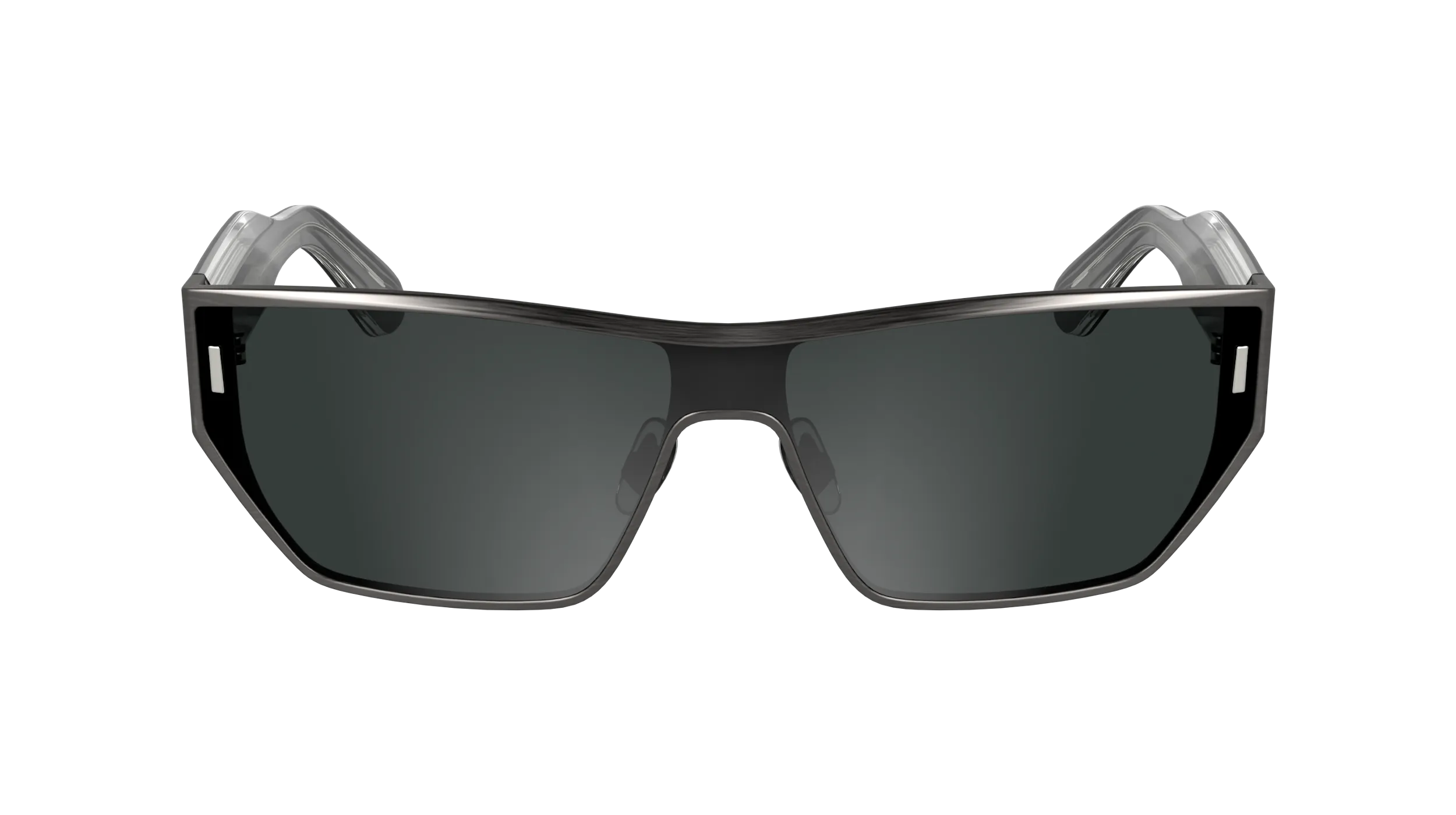 Calvin Klein CK25102S 070 Occhiali da sole Metallo Rutenio Squadrata Normale - immagine 2