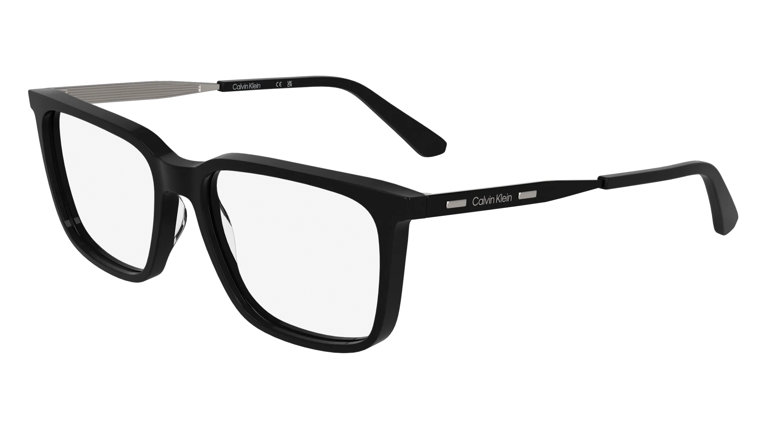 Calvin Klein CK25517 001 Montature da vista Acetato Nero Squadrata Normale - immagine 1
