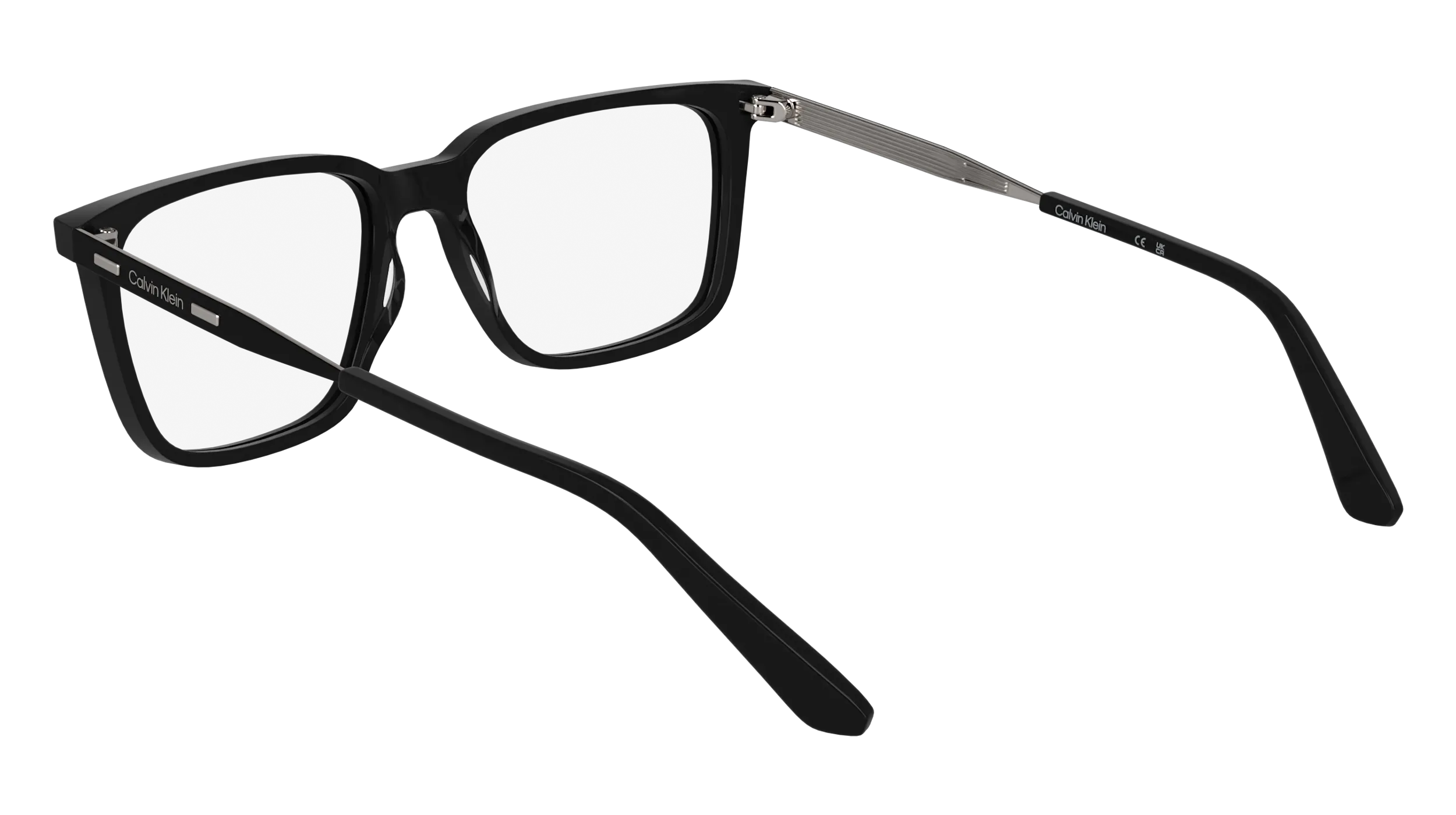 Calvin Klein CK25517 001 Montature da vista Acetato Nero Squadrata Normale - immagine 4