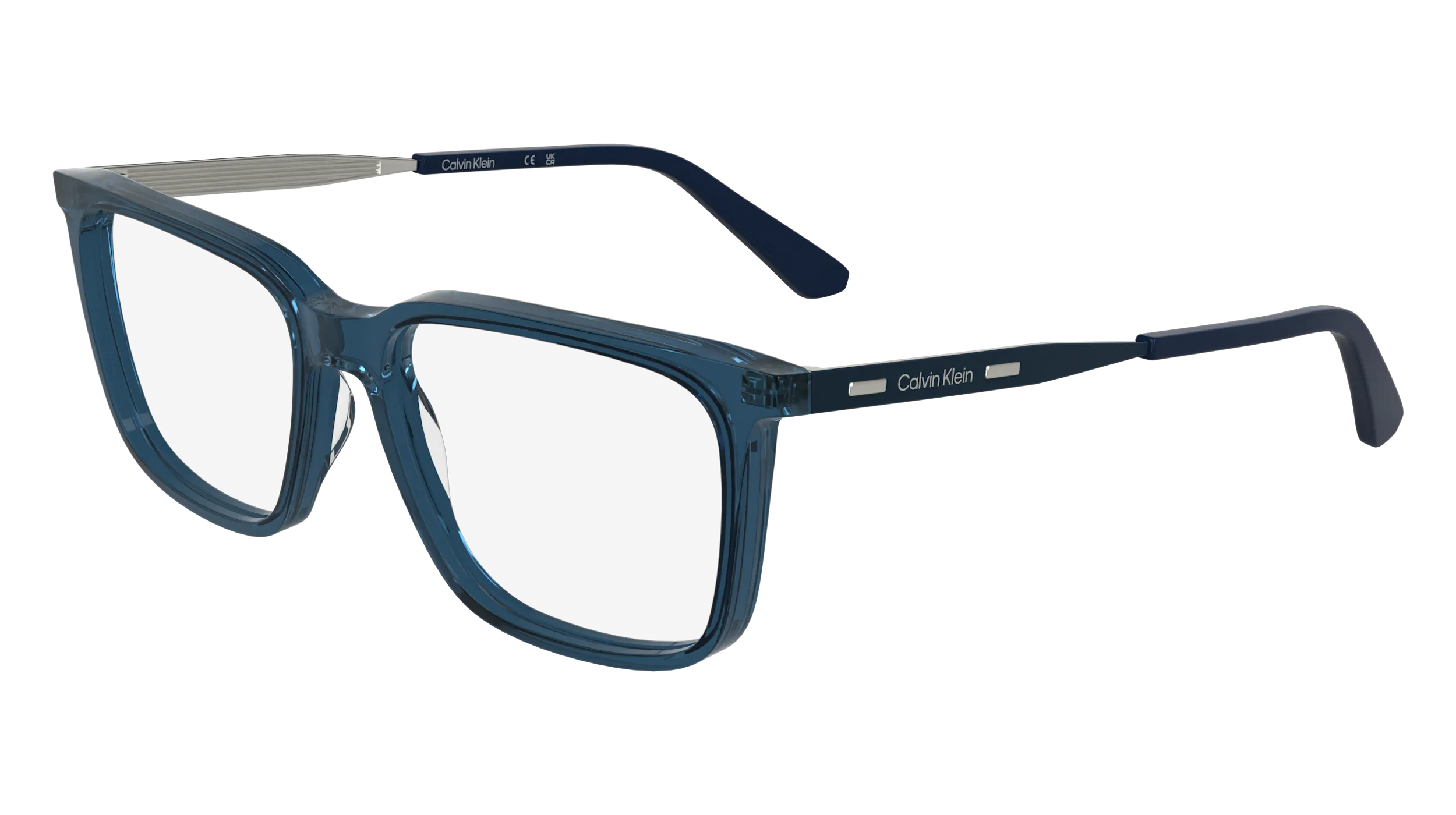 Calvin Klein CK25517 400 Montature da vista Acetato Blu Squadrata Normale - immagine 1