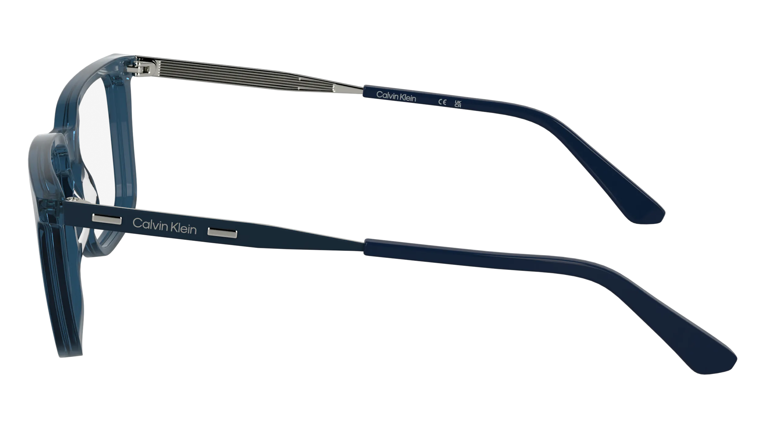 Calvin Klein CK25517 400 Montature da vista Acetato Blu Squadrata Normale - immagine 3