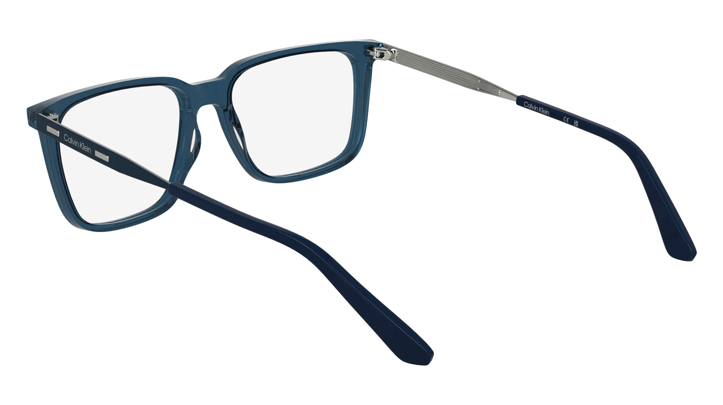 Calvin Klein CK25517 400 Montature da vista Acetato Blu Squadrata Normale - immagine 4