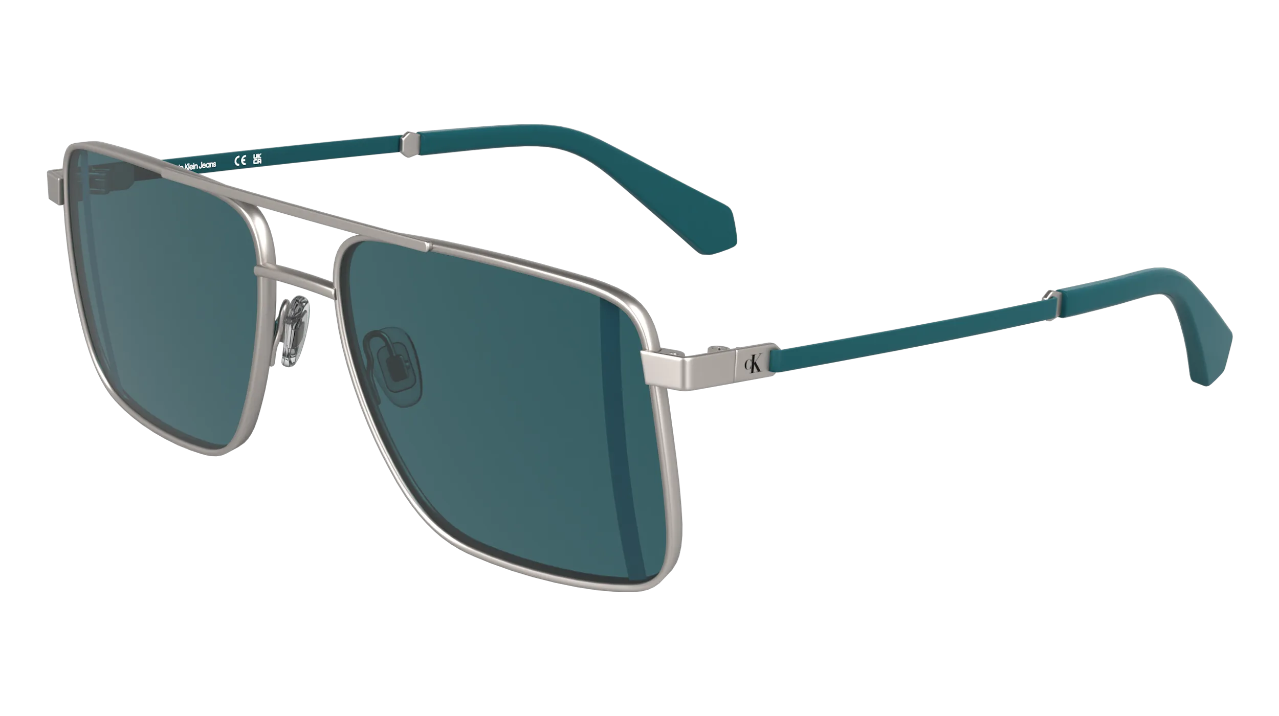 Calvin Klein CKJ25201S 016 Occhiali da sole Metallo Rutenio Pilot Normale - immagine 1