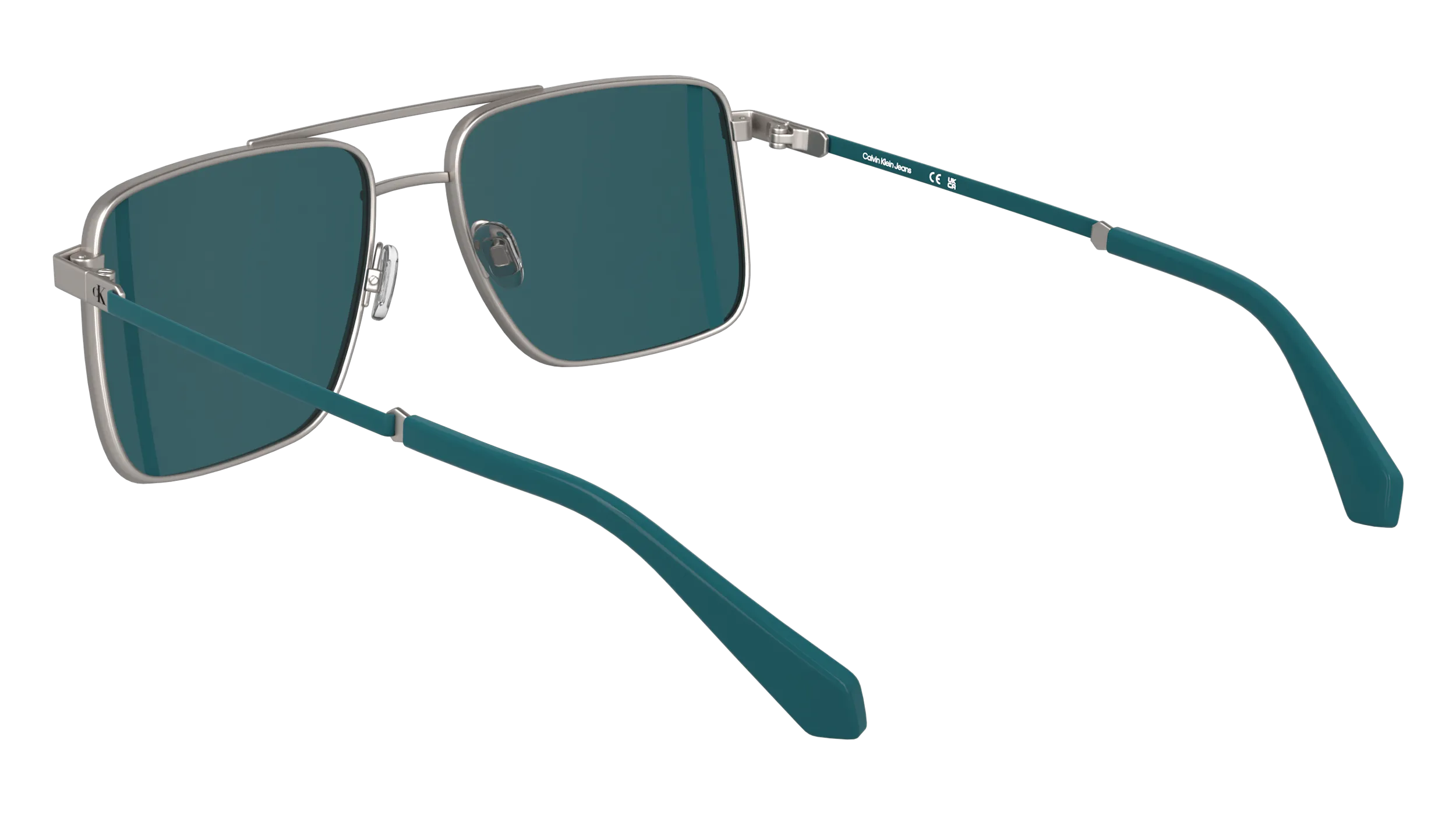 Calvin Klein CKJ25201S 016 Occhiali da sole Metallo Rutenio Pilot Normale - immagine 4