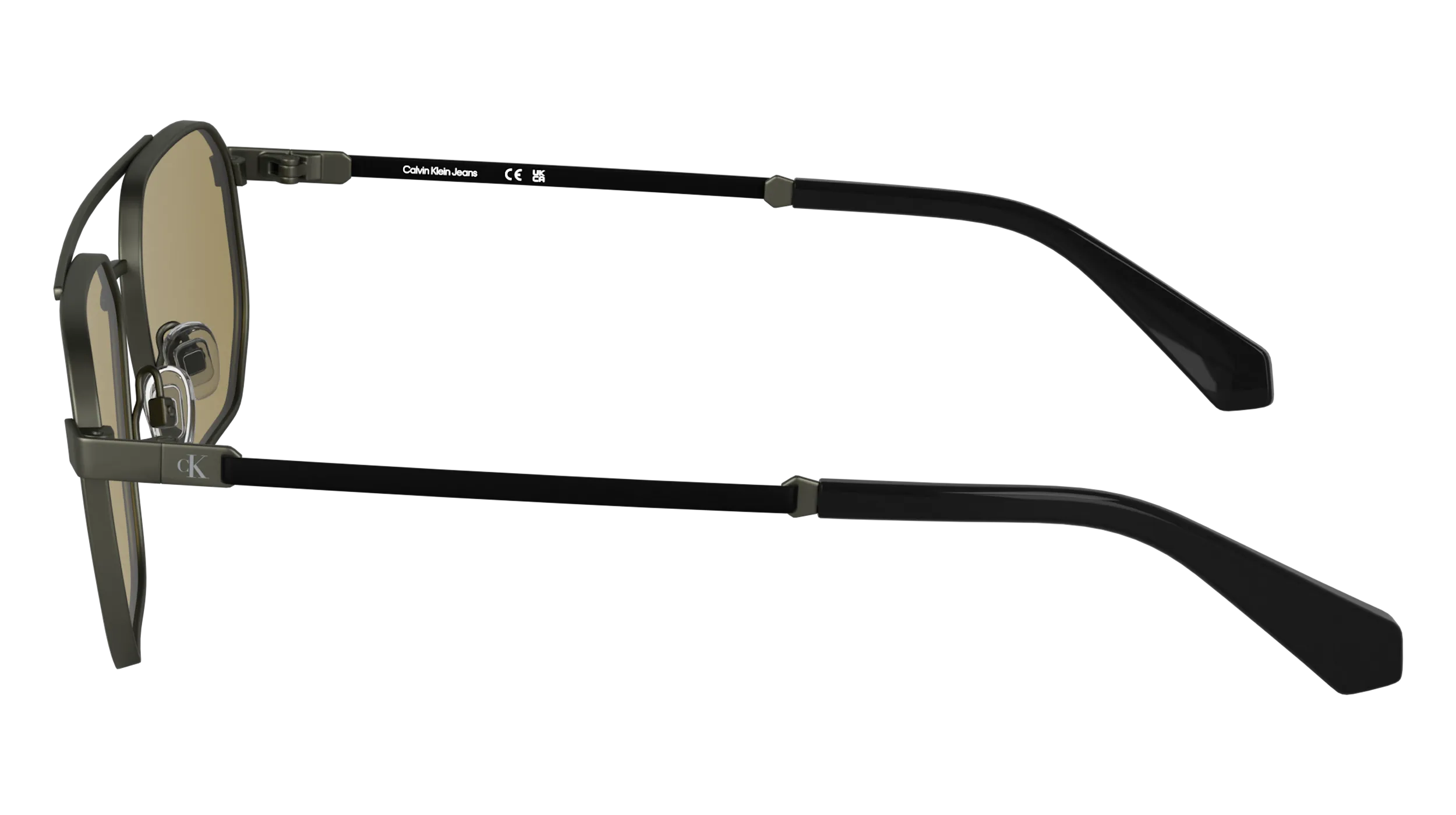 Calvin Klein CKJ25202S 014 Occhiali da sole Metallo Canna di fucile Squadrata Normale - immagine 3