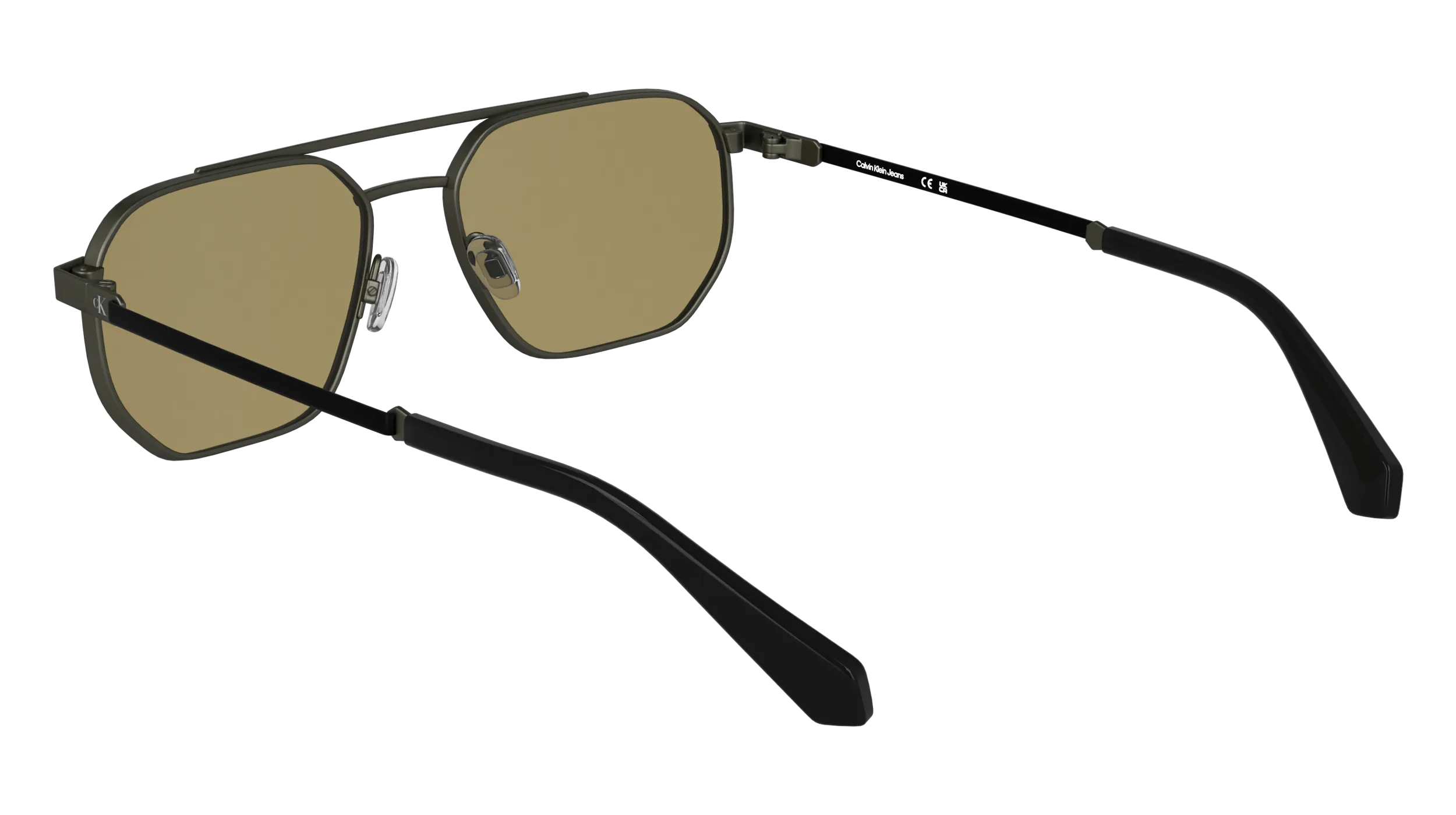 Calvin Klein CKJ25202S 014 Occhiali da sole Metallo Canna di fucile Squadrata Normale - immagine 4