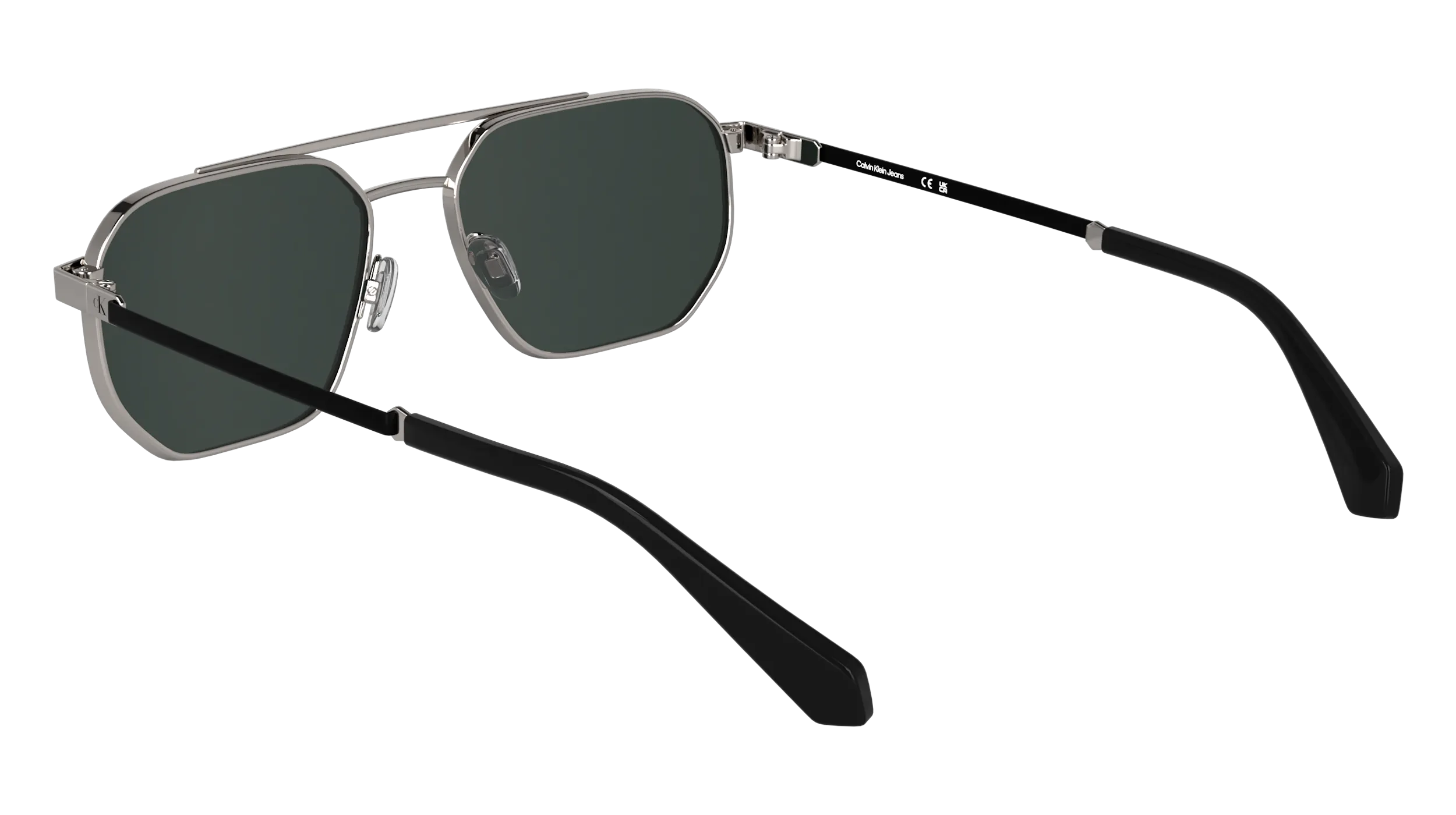 Calvin Klein CKJ25202S 016 Occhiali da sole Metallo Rutenio Squadrata Normale - immagine 4