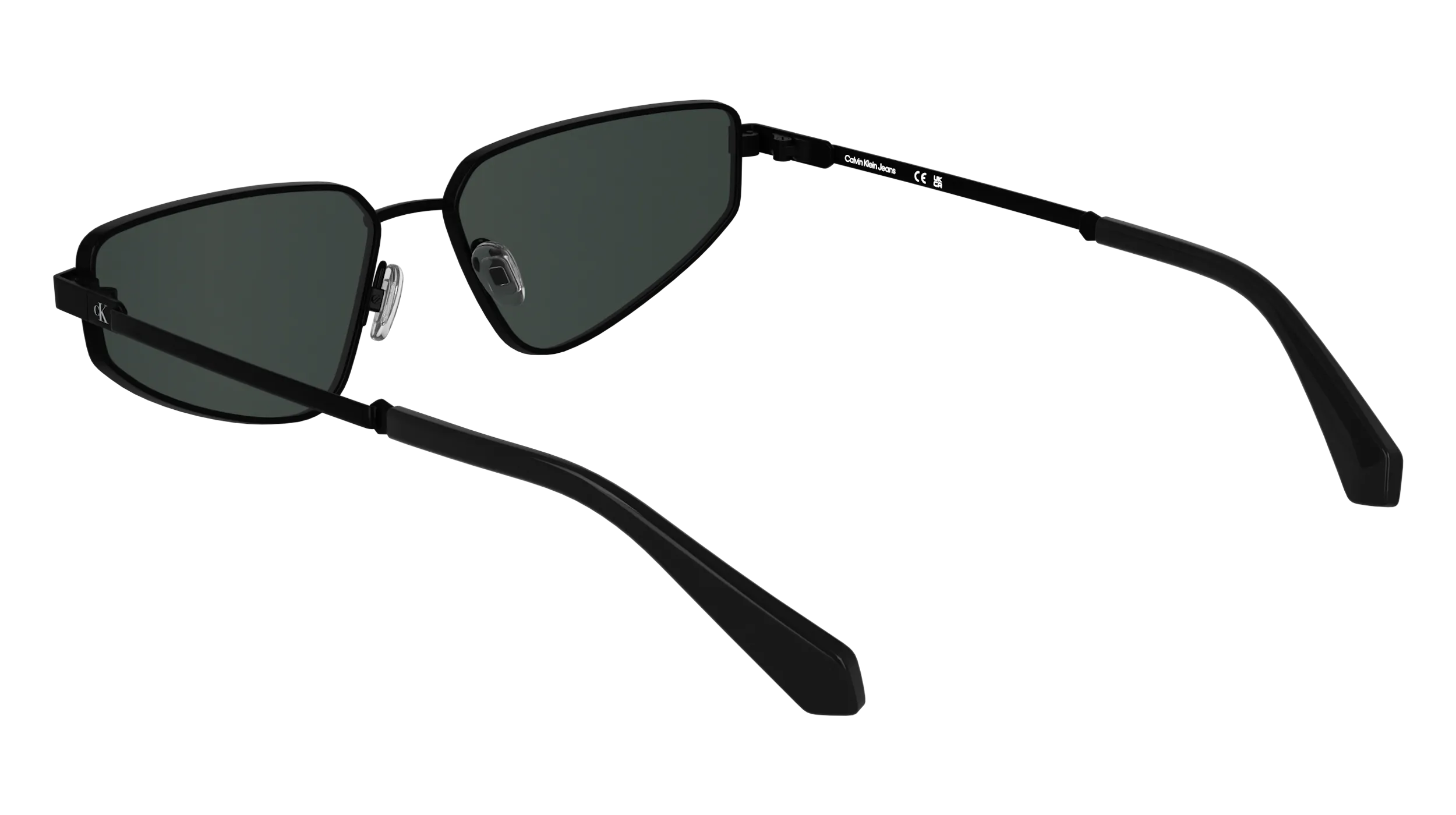 Calvin Klein CKJ25200S 002 Occhiali da sole Metallo Nero Cat Eye Normale - immagine 4