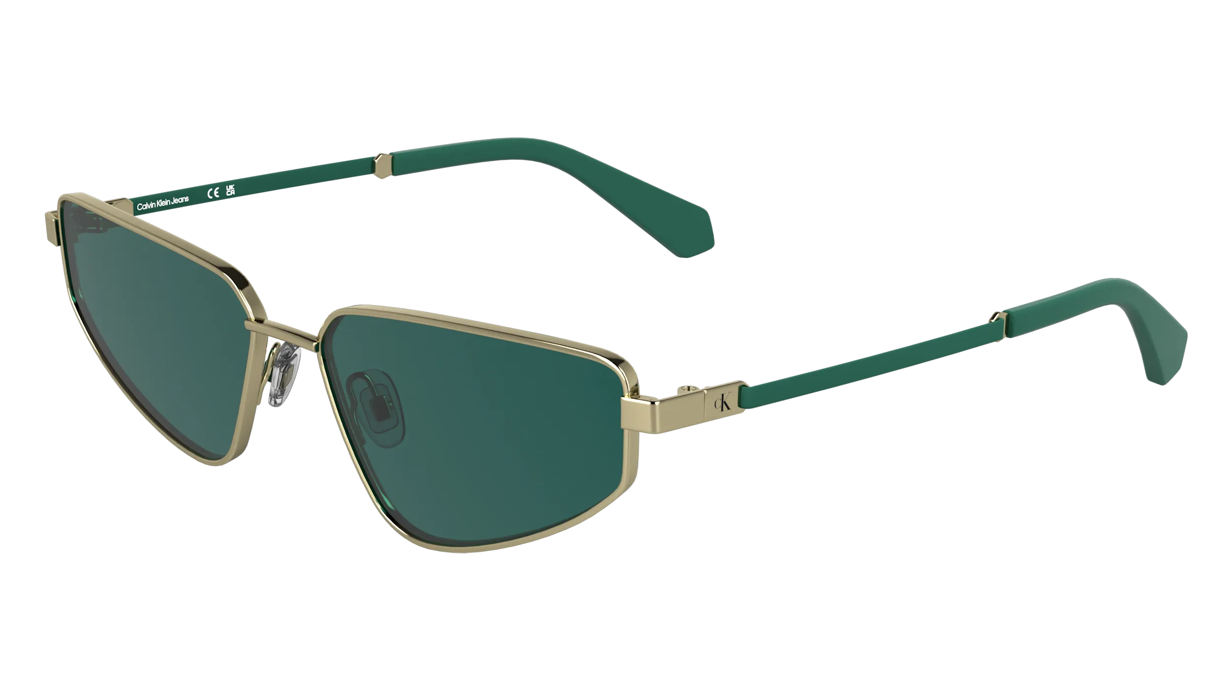 Calvin Klein CKJ25200S 717 Occhiali da sole Metallo Oro Cat Eye Normale - immagine 1