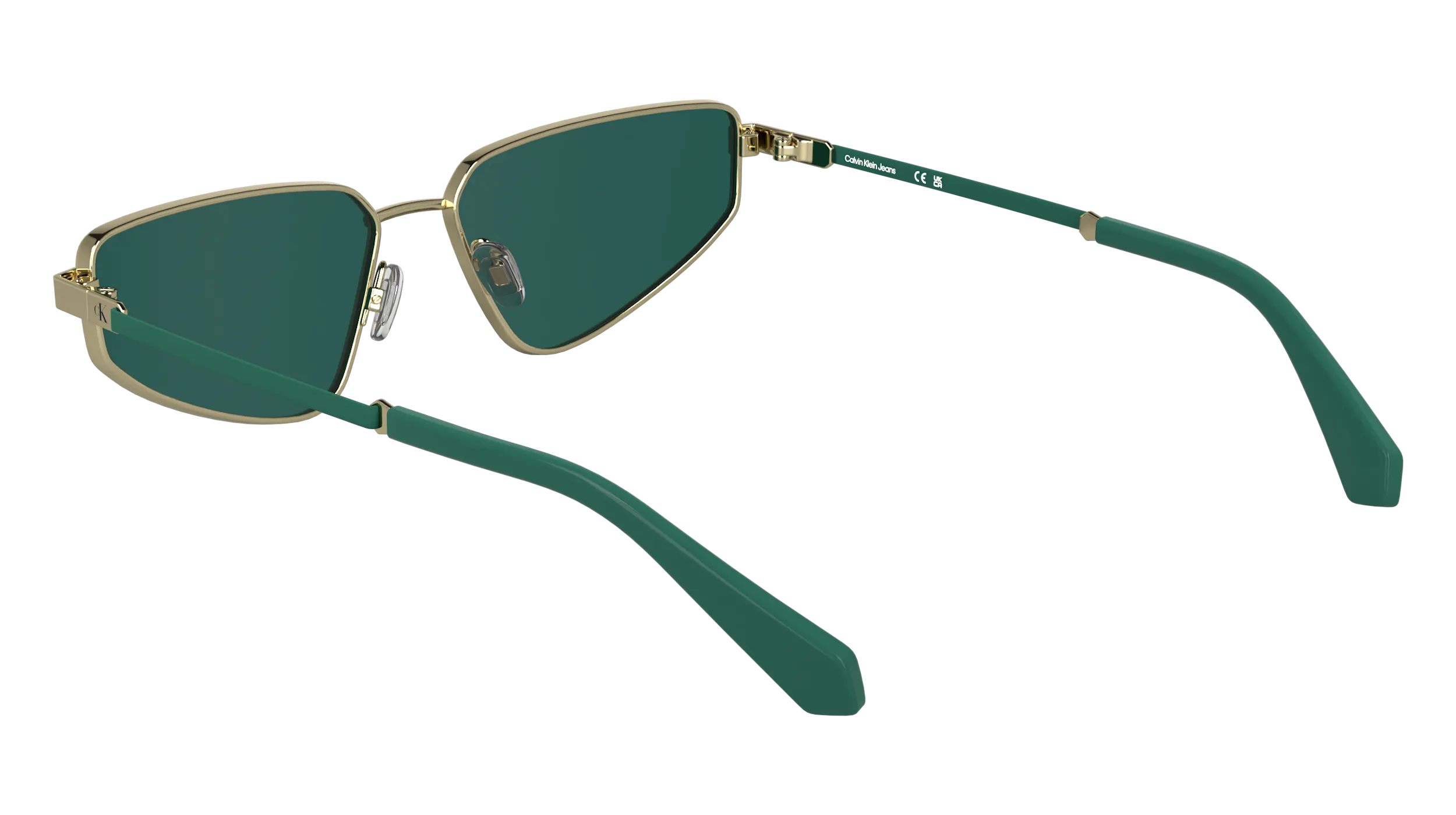 Calvin Klein CKJ25200S 717 Occhiali da sole Metallo Oro Cat Eye Normale - immagine 4