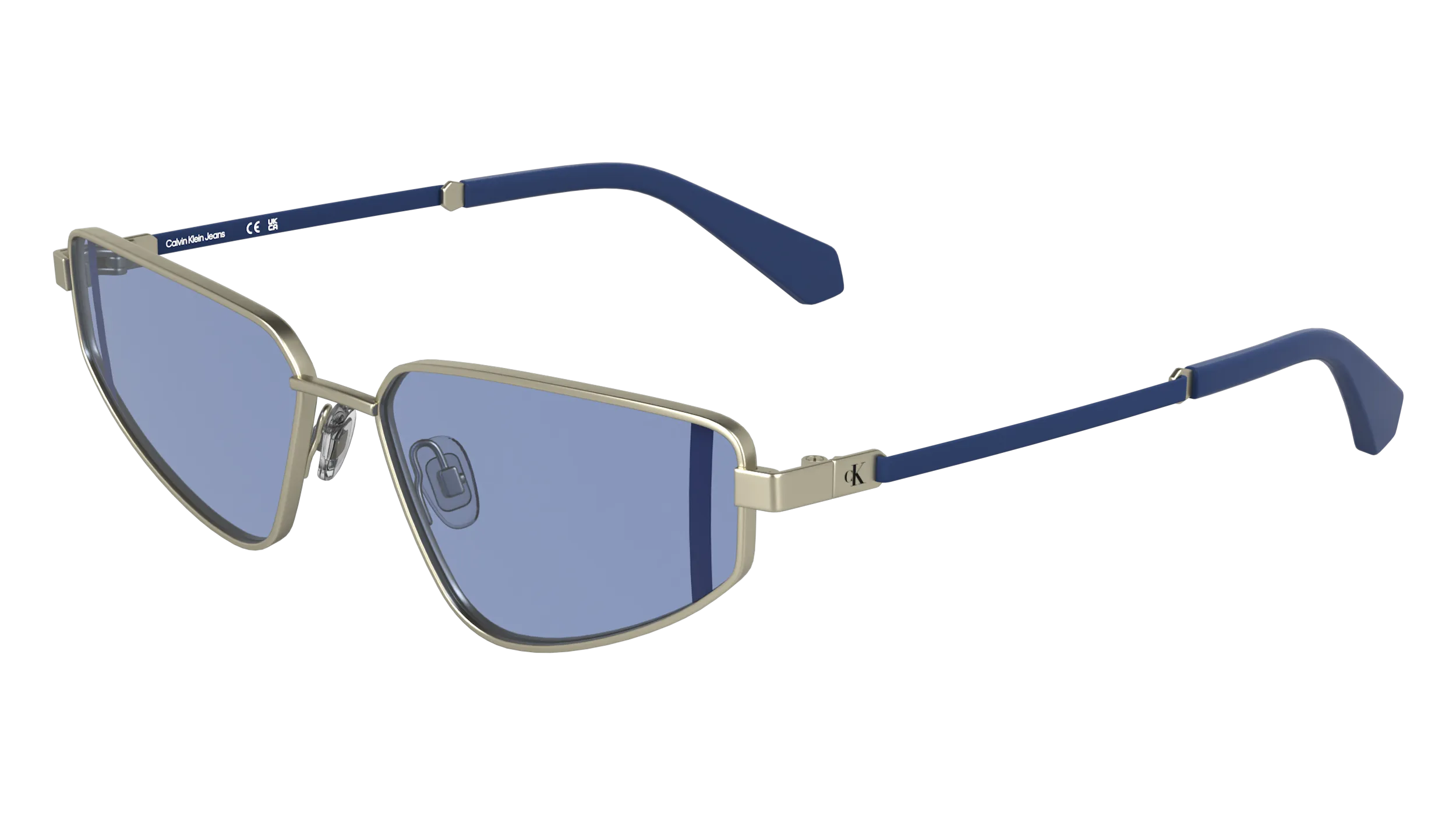 Calvin Klein CKJ25200S 718 Occhiali da sole Metallo Oro Cat Eye Normale - immagine 1