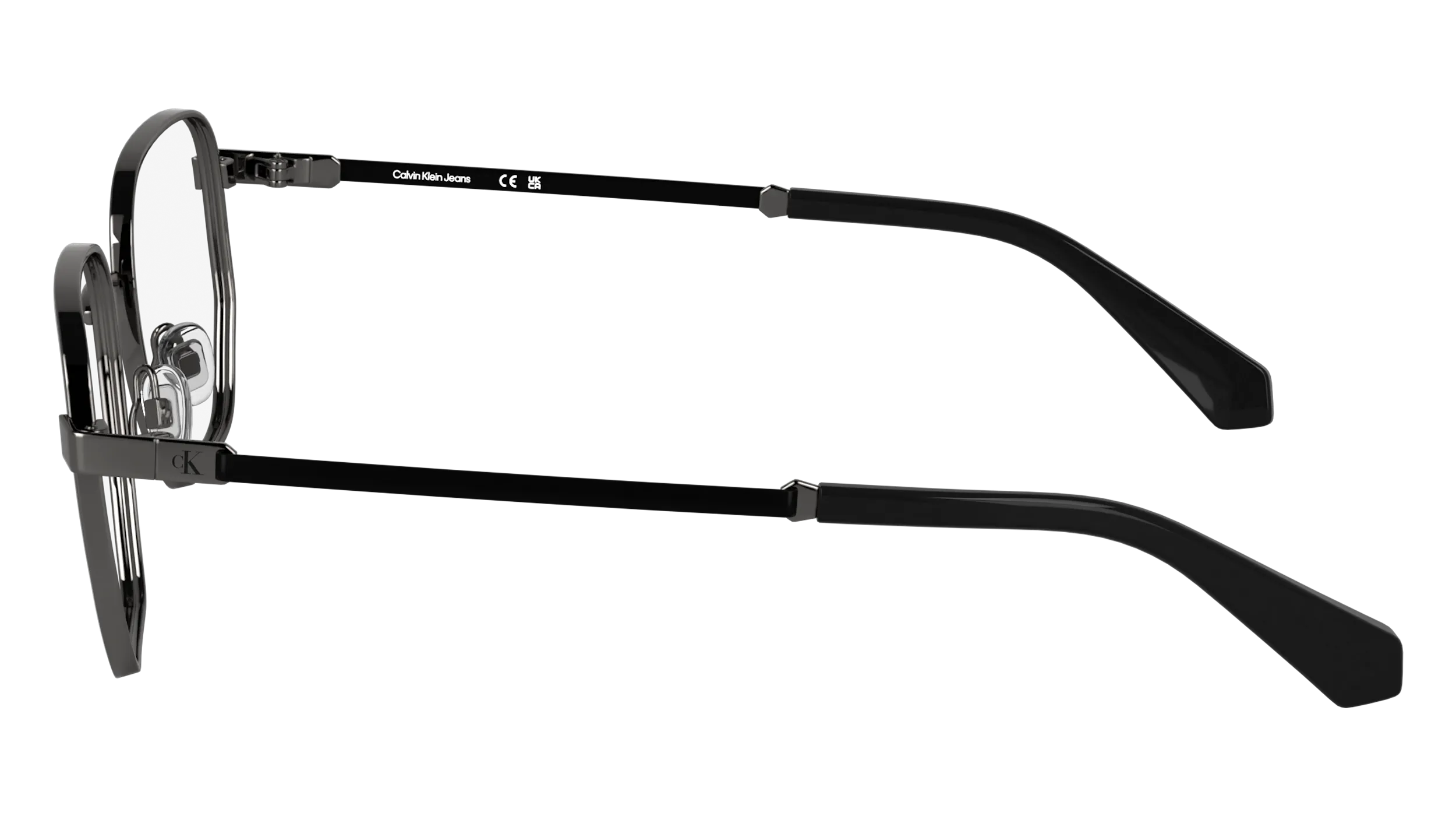 Calvin Klein CKJ25203 017 Montature da vista Metallo Rutenio Squadrata Normale - immagine 3