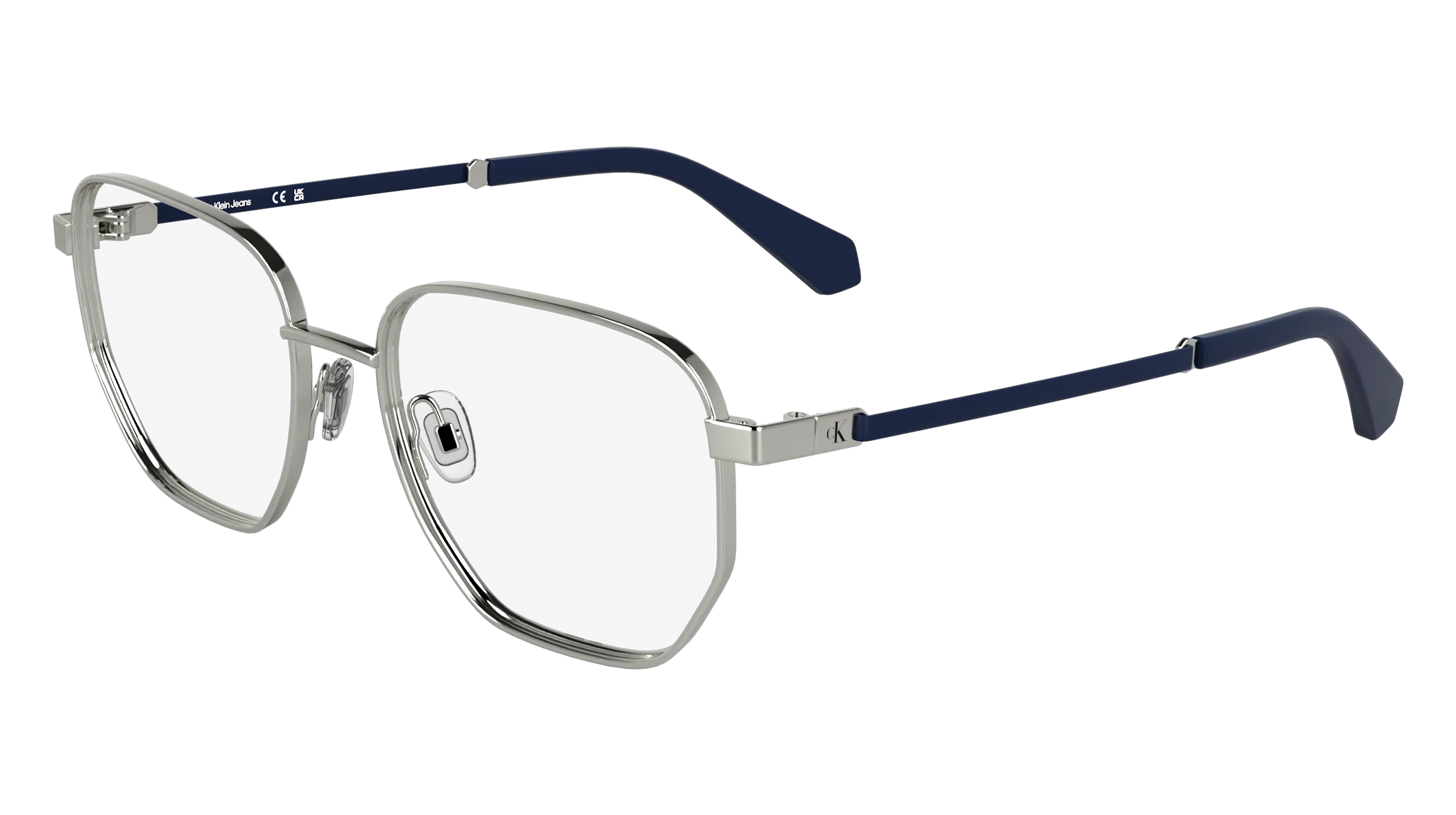 Calvin Klein CKJ25203 040 Montature da vista Metallo Argento Squadrata Normale - immagine 1