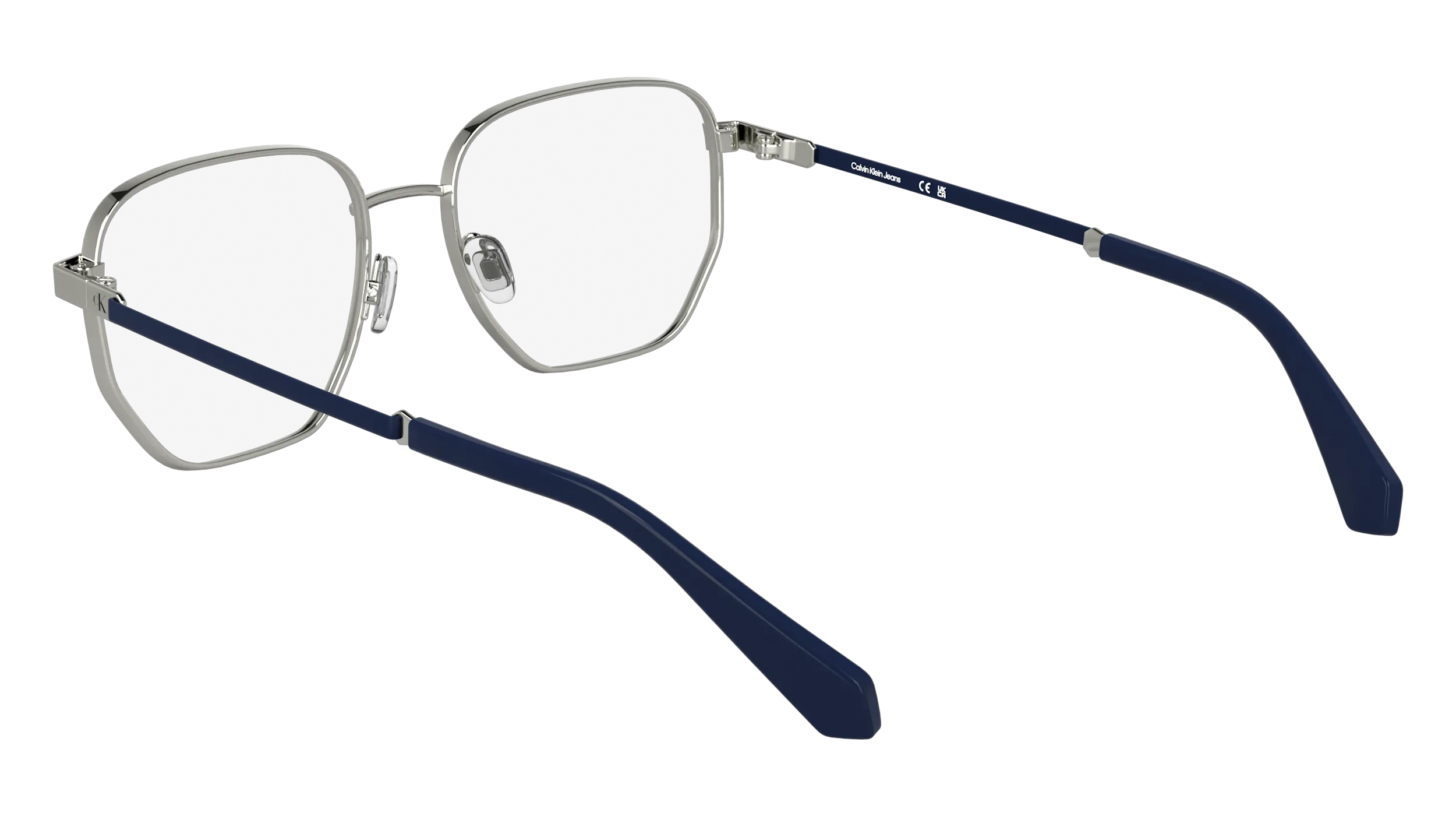 Calvin Klein CKJ25203 040 Montature da vista Metallo Argento Squadrata Normale - immagine 4