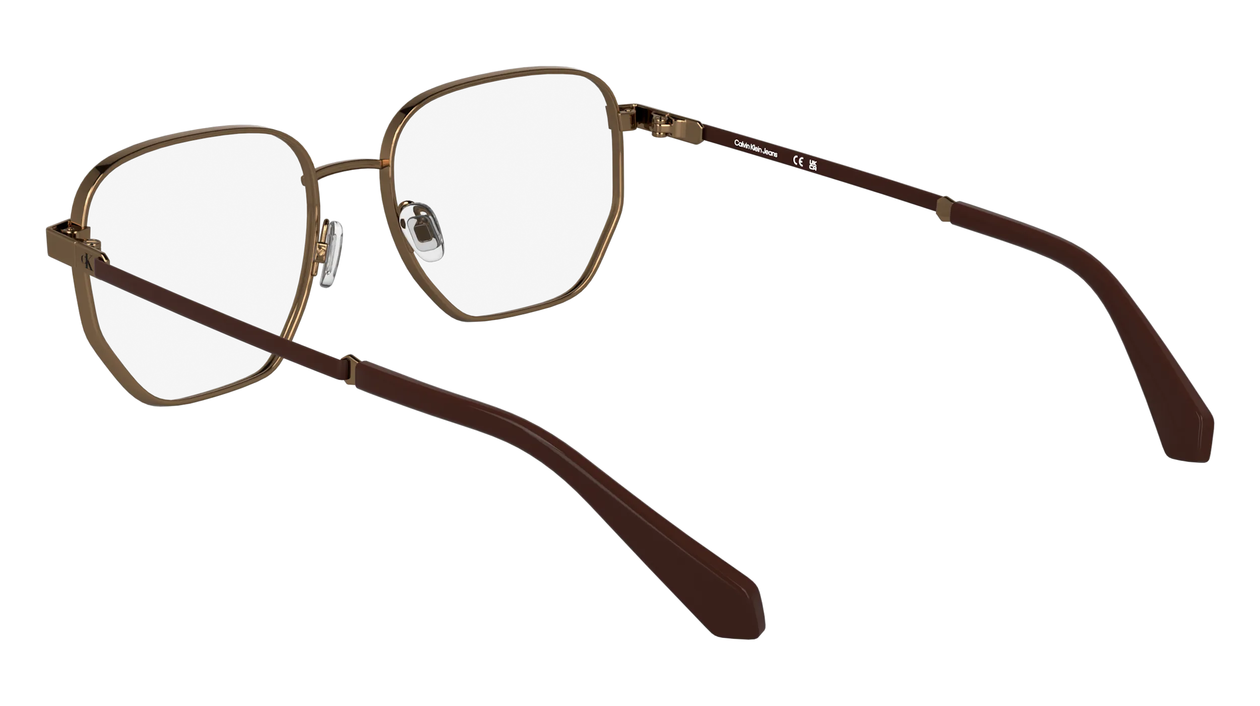Calvin Klein CKJ25203 704 Montature da vista Metallo Oro Squadrata Normale - immagine 4