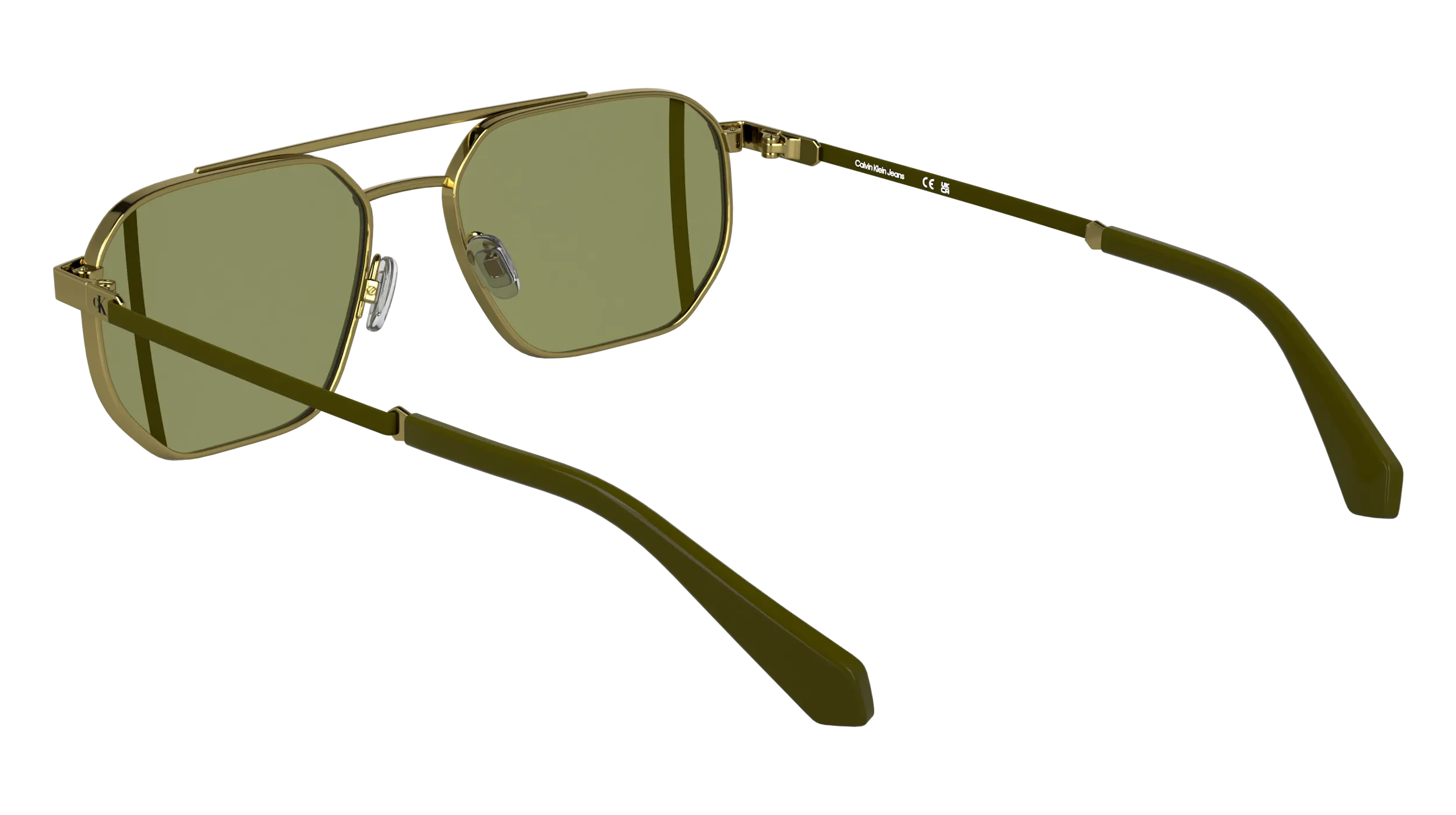 Calvin Klein CKJ25202S 717 Occhiali da sole Metallo Oro Squadrata Normale - immagine 4
