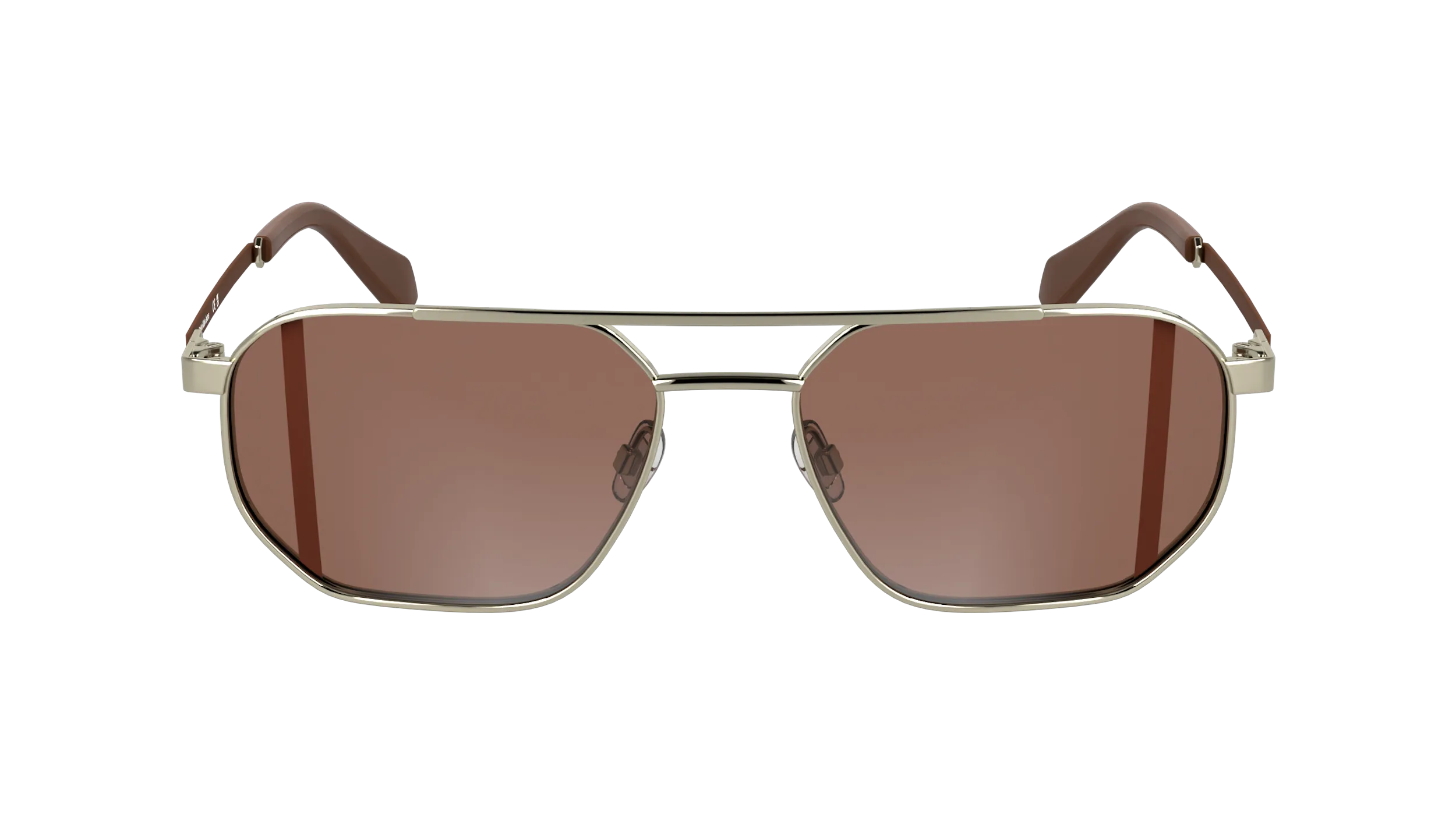 Calvin Klein CKJ25202S 718 Occhiali da sole Metallo Oro Squadrata Normale - immagine 2