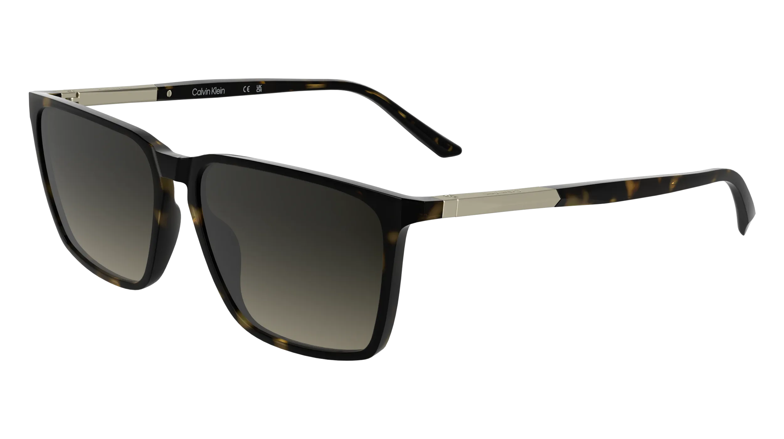 Calvin Klein CK25505S 240 Occhiali da sole Bio-iniettato Havana Squadrata Normale - immagine 1