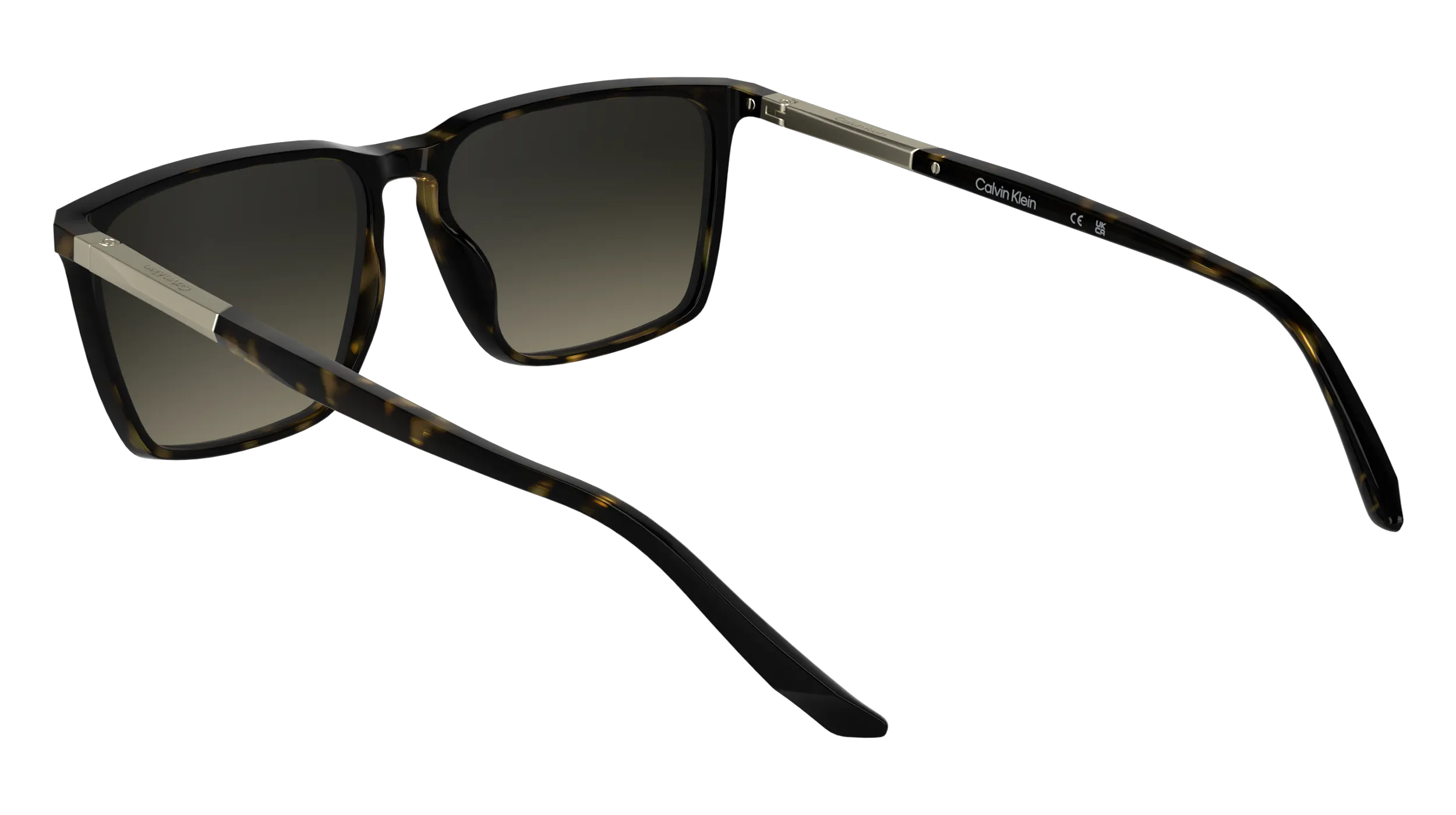 Calvin Klein CK25505S 240 Occhiali da sole Bio-iniettato Havana Squadrata Normale - immagine 4