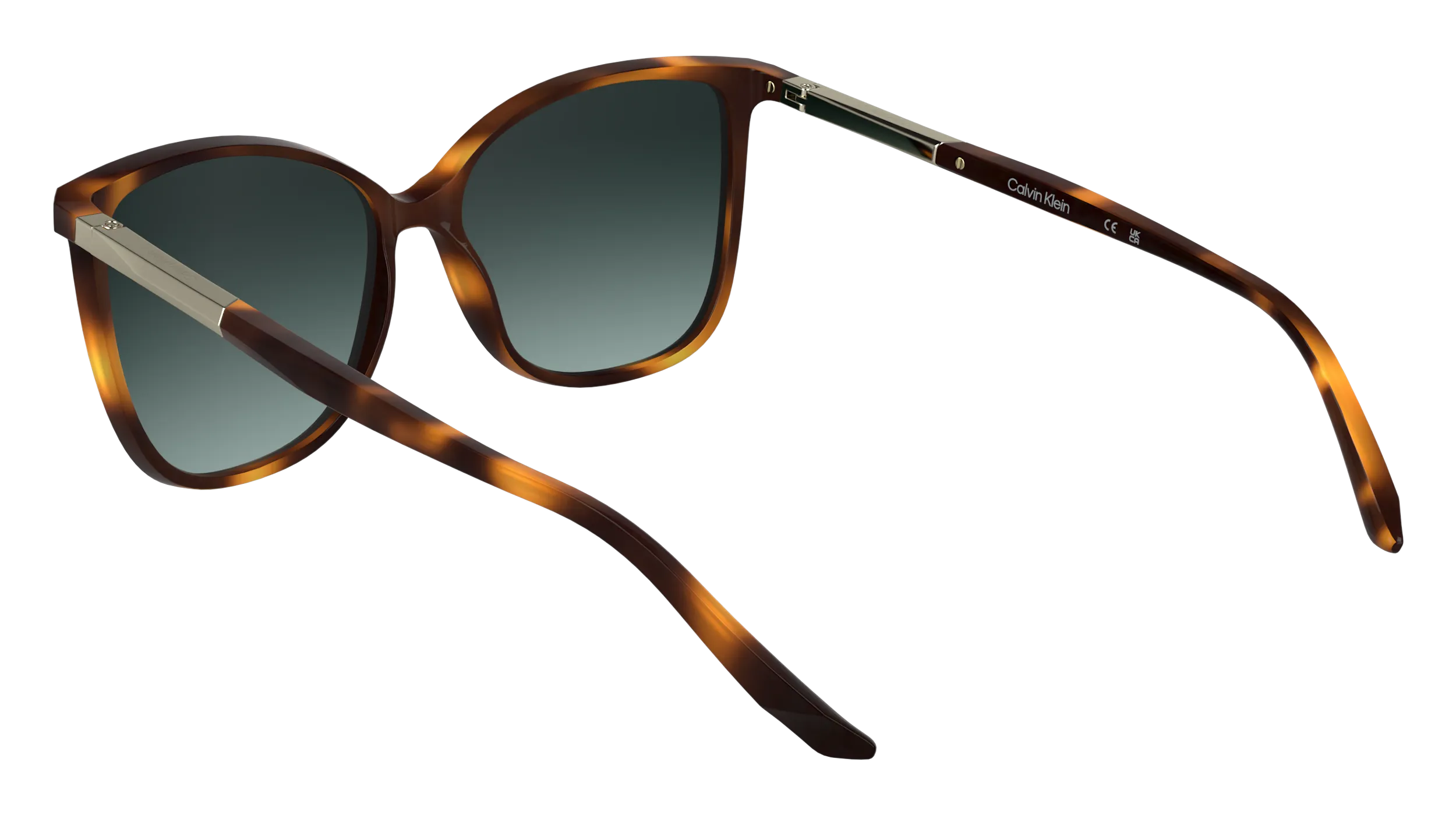 Calvin Klein CK25504S 240 Occhiali da sole Bio-iniettato Havana Farfalla Normale - immagine 4