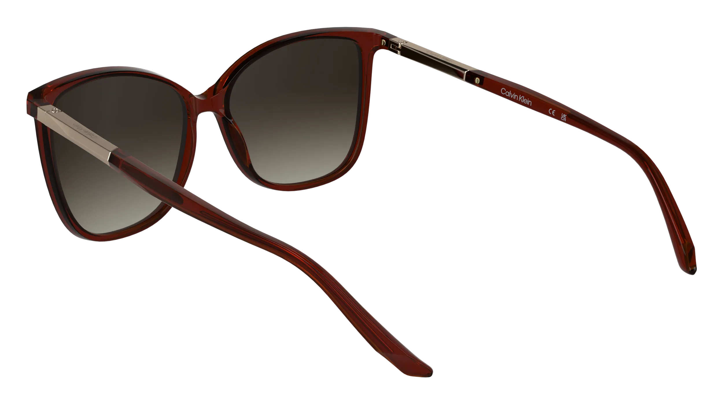 Calvin Klein CK25504S 605 Occhiali da sole Bio-iniettato Bordeaux Farfalla Normale - immagine 4