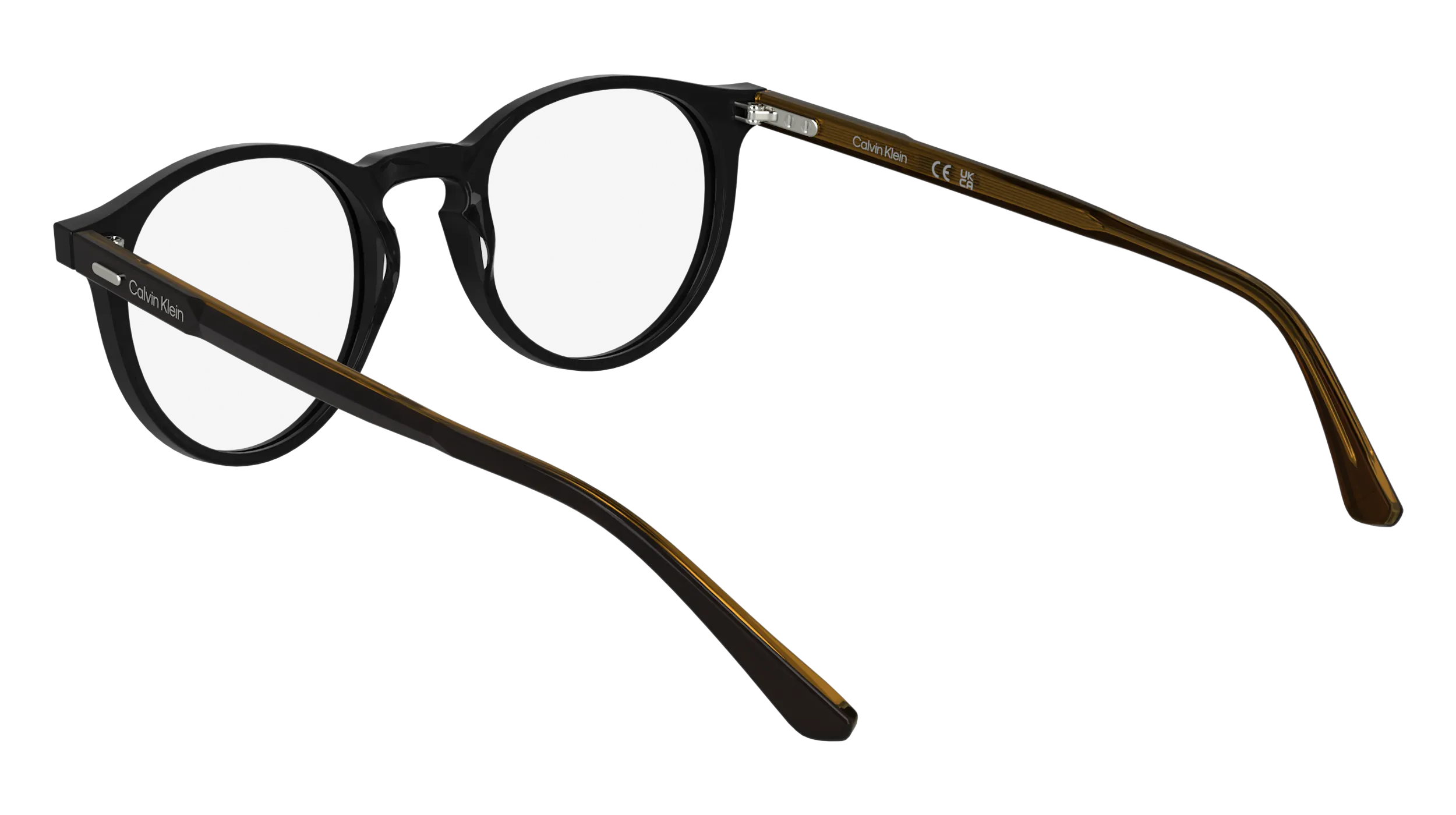 Calvin Klein CK25518 001 Montature da vista Acetato Nero Geometrica Normale - immagine 4