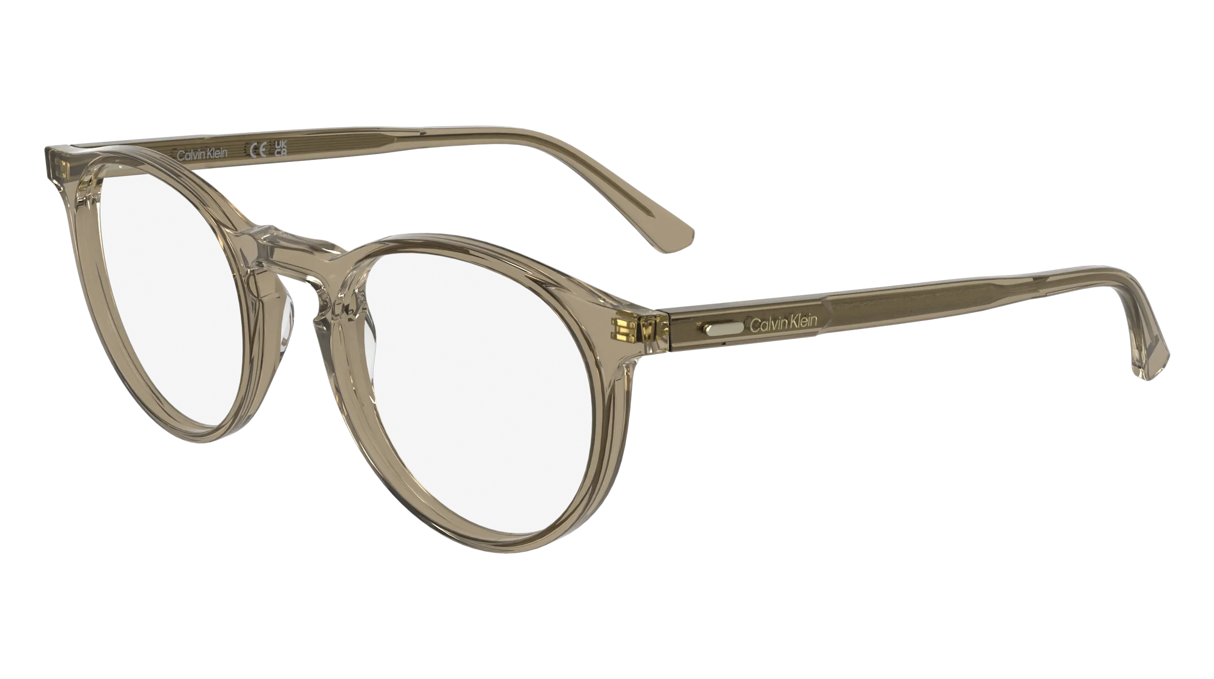 Calvin Klein CK25518 209 Montature da vista Acetato Beige Geometrica Normale - immagine 1
