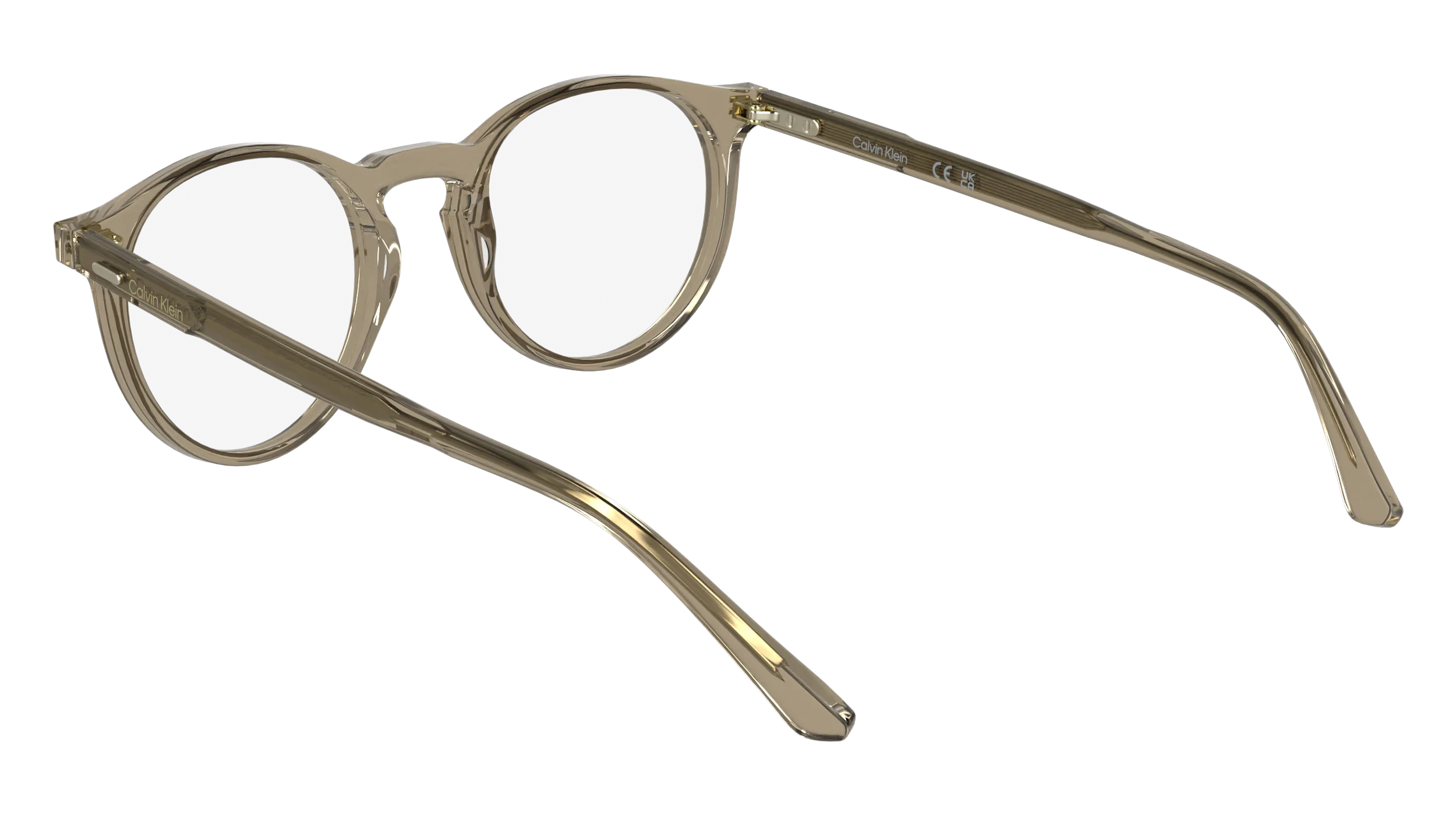 Calvin Klein CK25518 209 Montature da vista Acetato Beige Geometrica Normale - immagine 4