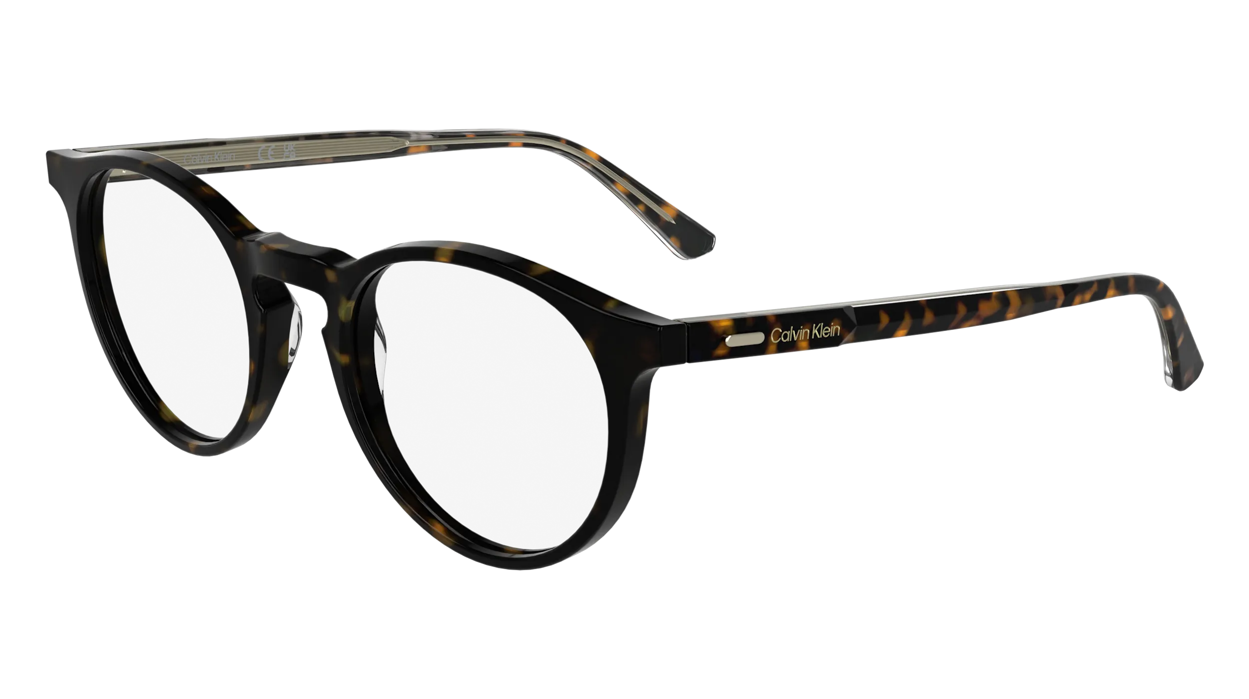 Calvin Klein CK25518 235 Montature da vista Acetato Havana Geometrica Normale - immagine 1