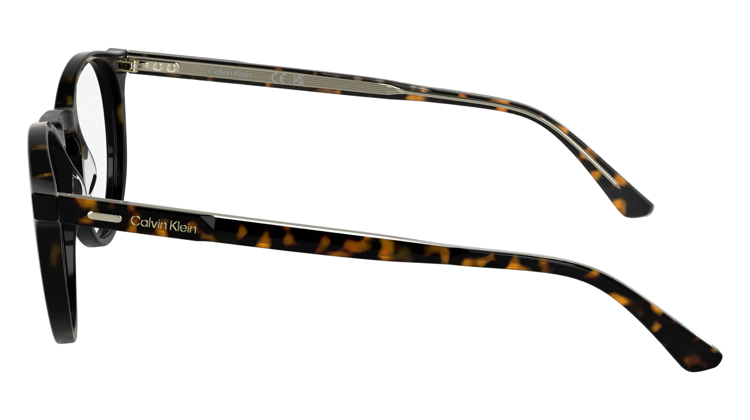 Calvin Klein CK25518 235 Montature da vista Acetato Havana Geometrica Normale - immagine 3
