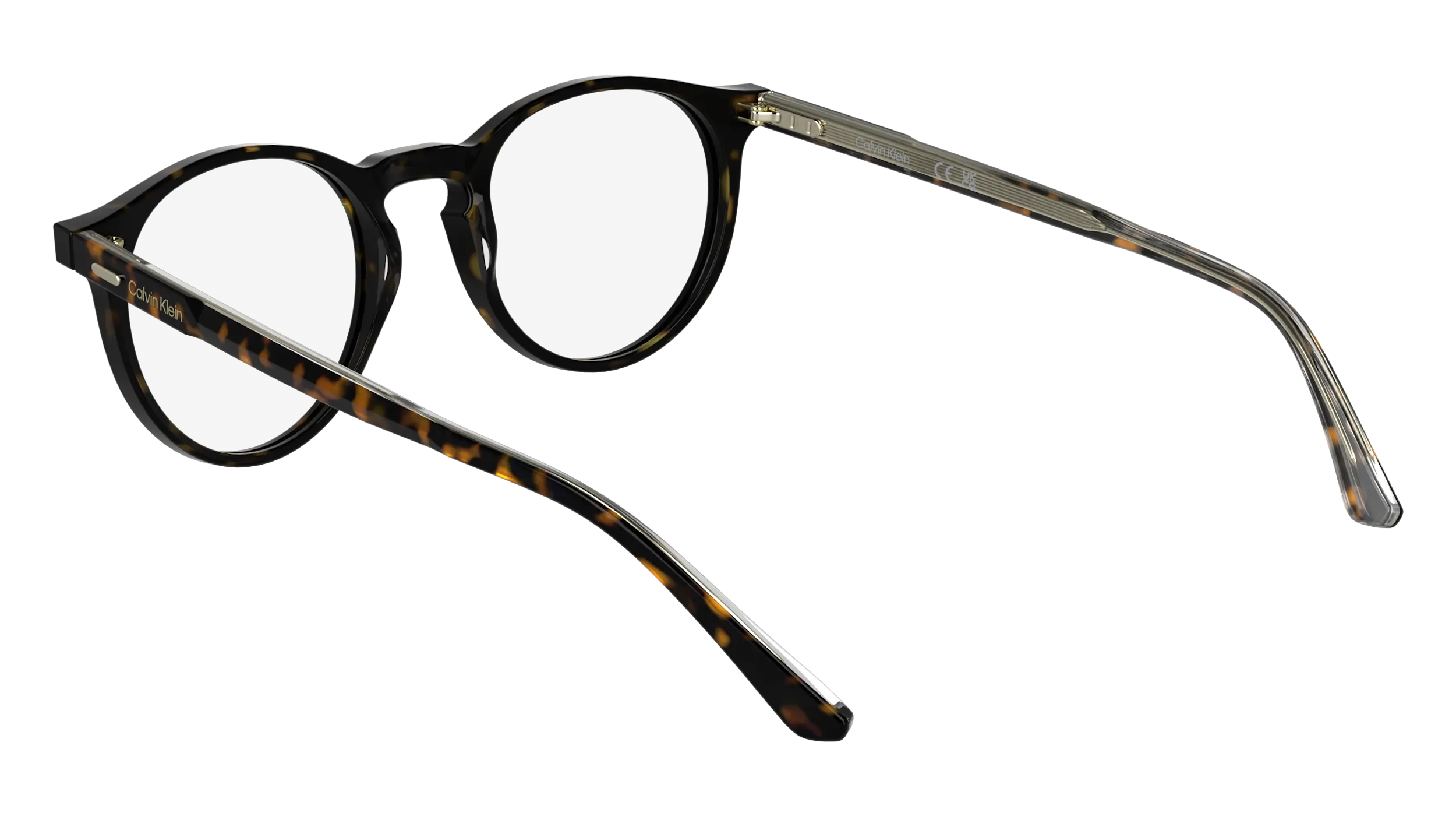Calvin Klein CK25518 235 Montature da vista Acetato Havana Geometrica Normale - immagine 4