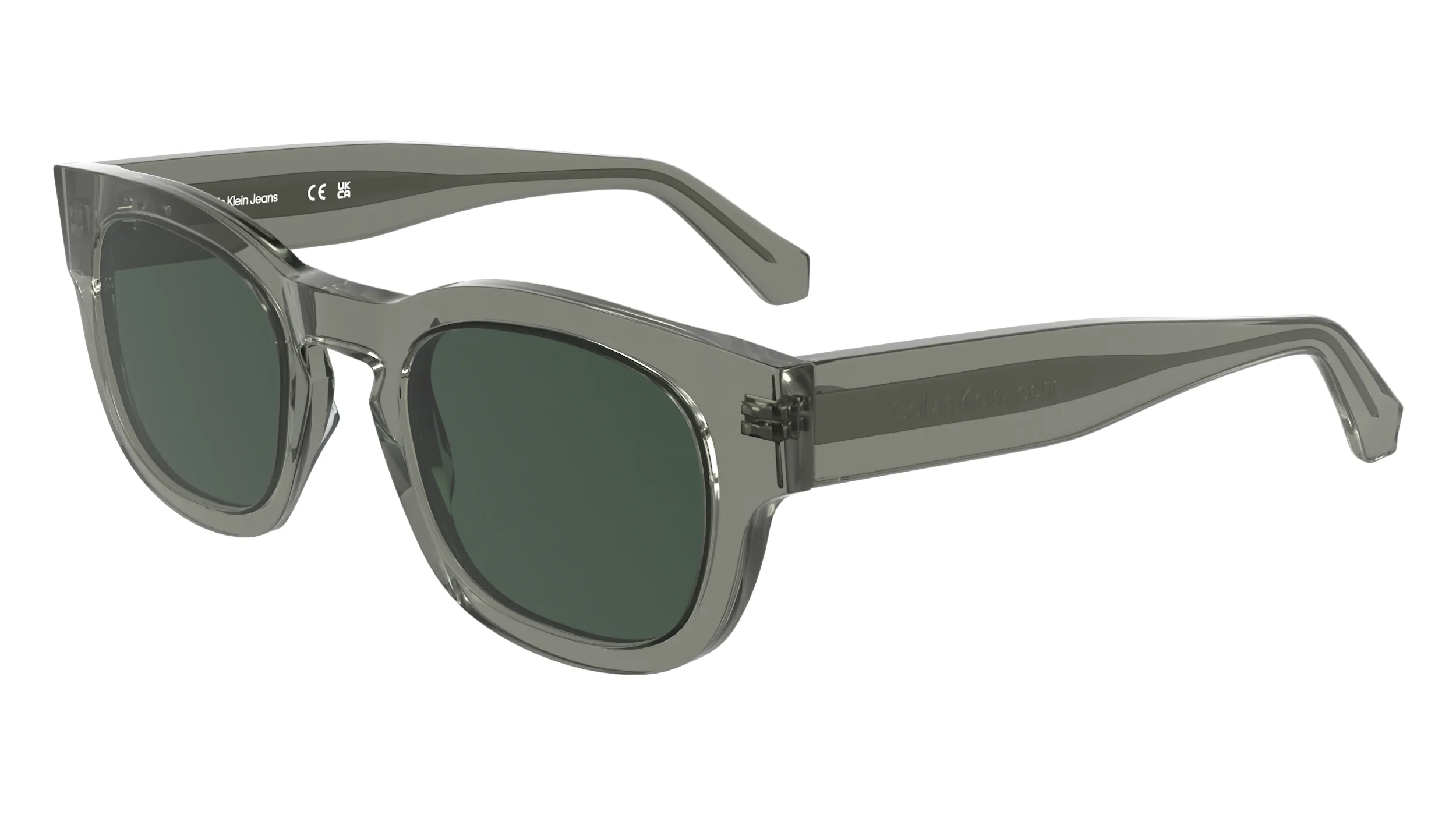 Calvin Klein CKJ25601S 057 Occhiali da sole Acetato Grigio Geometrica Normale - immagine 1