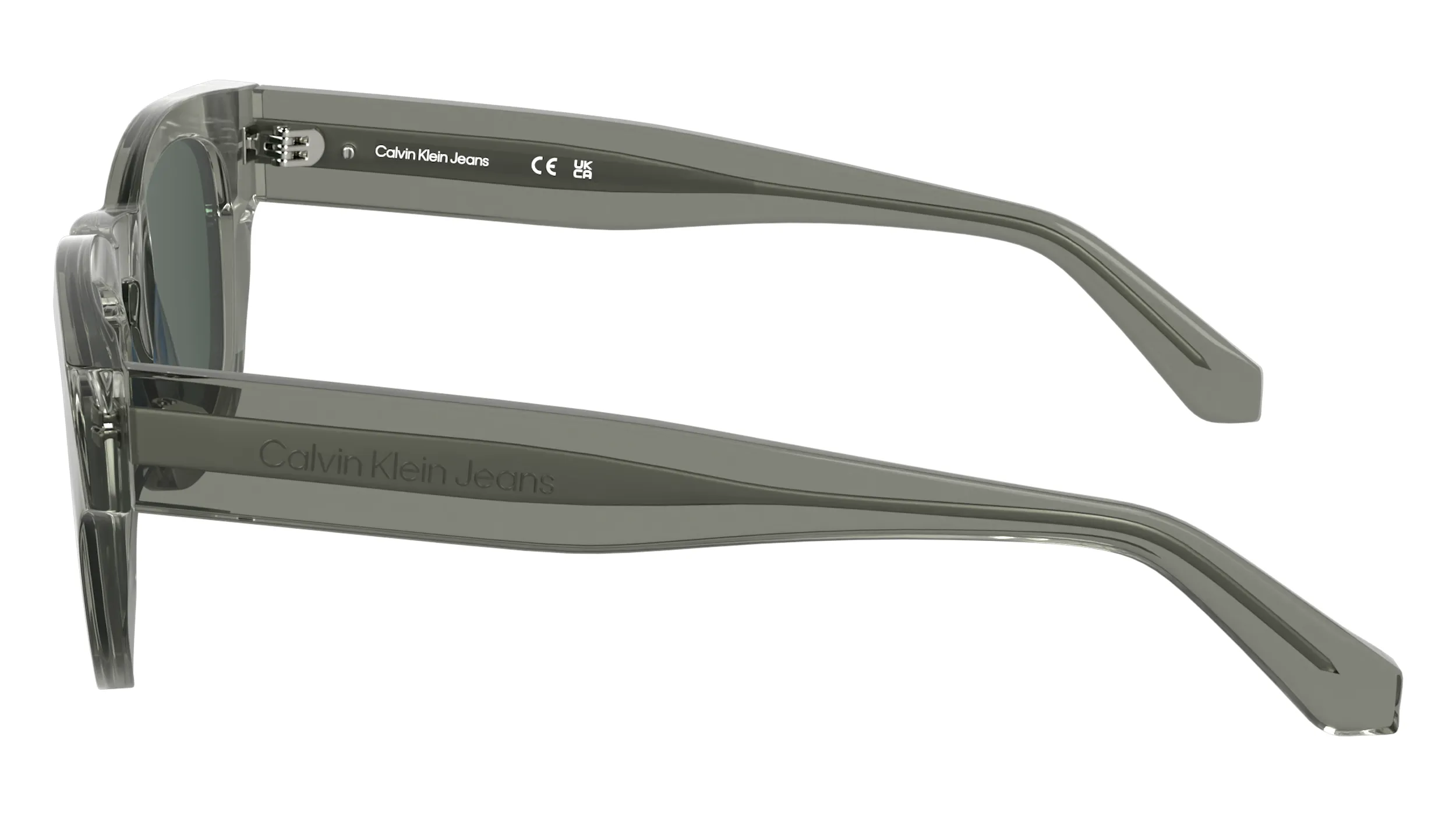 Calvin Klein CKJ25601S 057 Occhiali da sole Acetato Grigio Geometrica Normale - immagine 3